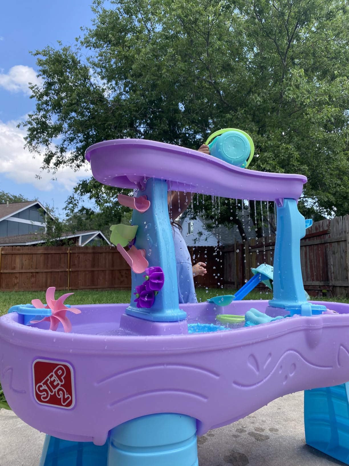 Step2 Tropical Rainforest Water Table for Kids, Toddler Outdoor Sensory Play Table, 13 Accessories, Ages 18 Months+ customer photo 2