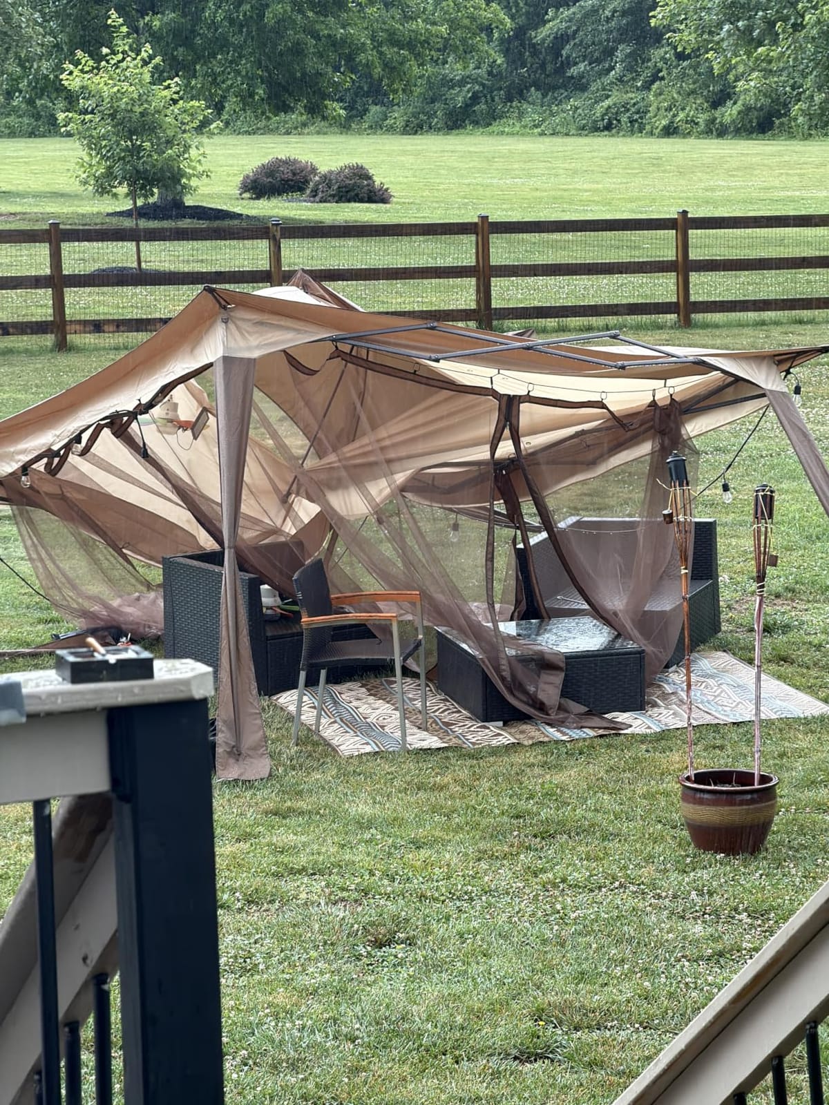 COOS BAY 11x11 Pop Up Gazebo with Netting, Canopy Tent, Beige customer photo 1