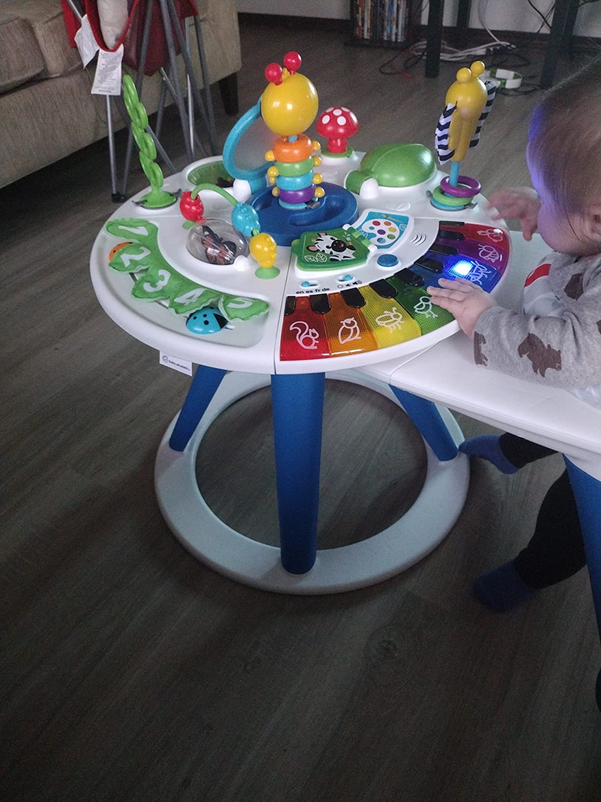 Baby Einstein 4-in-1 Activity Center & Walker with Piano, Age 6M+ | 4 ways to grow: walker, discovery table, art table & floor play customer photo 2