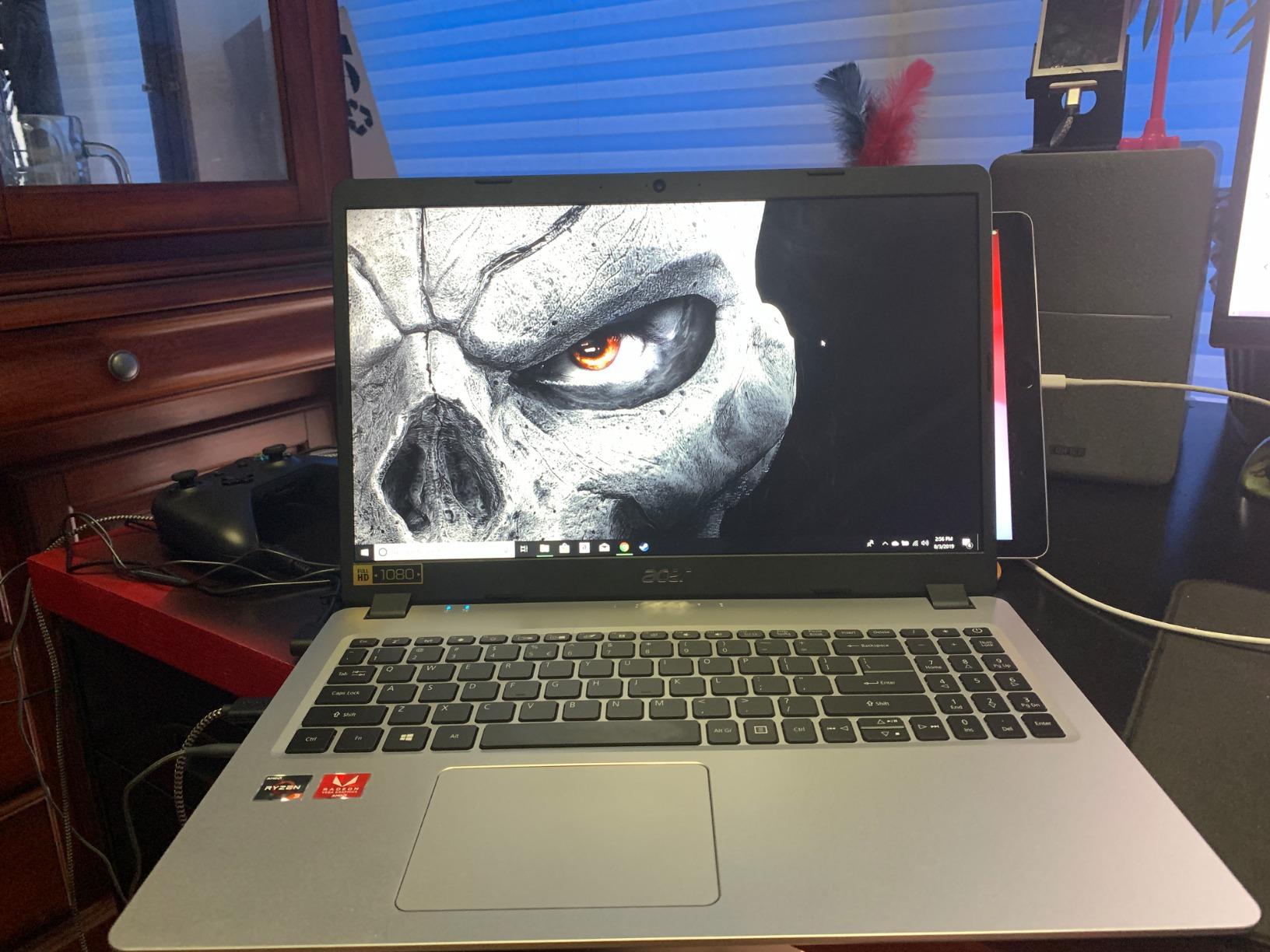 Acer Aspire 5 Slim Laptop, 15.6 inches Full HD IPS Display, AMD Ryzen 3 3200U, Vega 3 Graphics, 4GB DDR4, 128GB SSD, Backlit Keyboard, Windows 10 in S Mode, A515-43-R19L, Silver customer photo 1