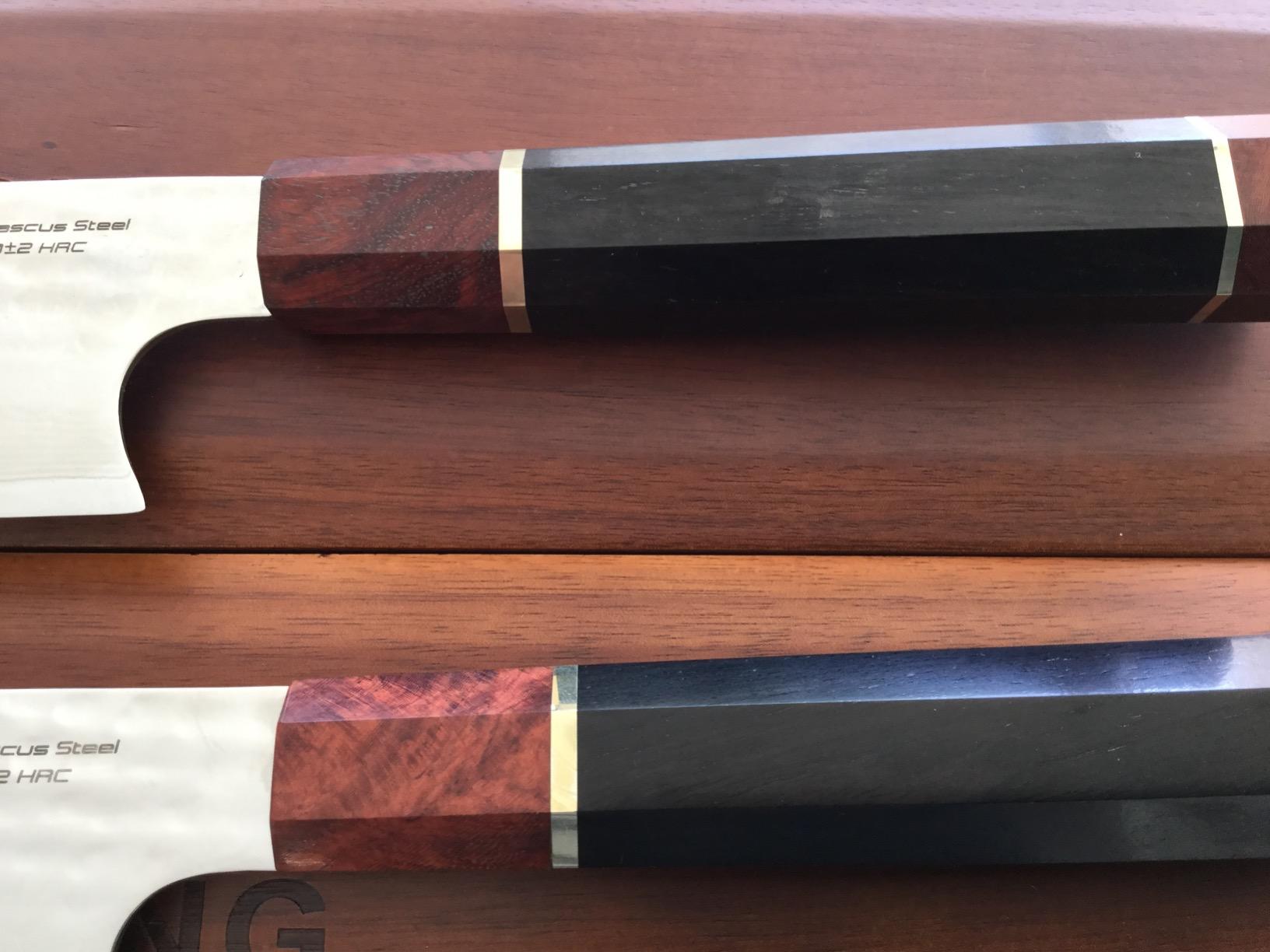FINDKING Prestige Series Yanagiba Knife, 10.5 Inch Japanese SKD11 Damascus Sashimi Sushi Knife, Single Bevel Blade with Walnut Saya customer photo 1
