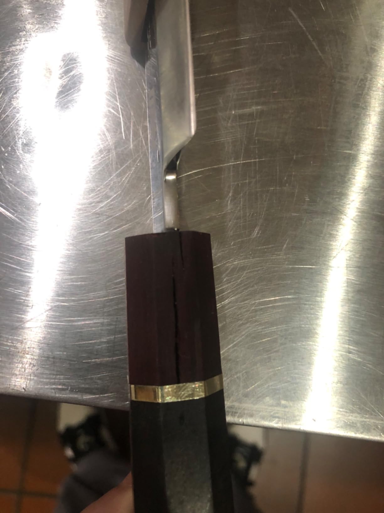 FINDKING Prestige Series Yanagiba Knife, 10.5 Inch Japanese SKD11 Damascus Sashimi Sushi Knife, Single Bevel Blade with Walnut Saya customer photo 2