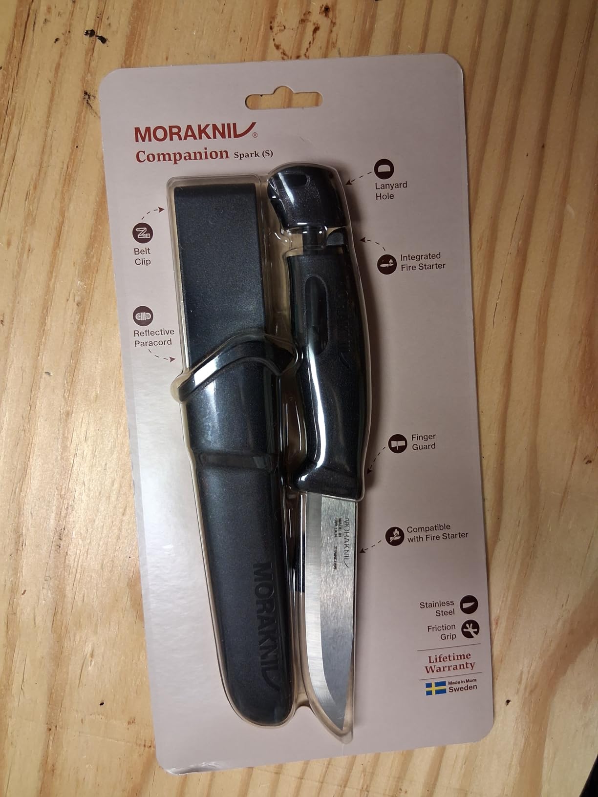 Morakniv Companion Spark 3.9-Inch Fixed-Blade Outdoor Knife and Fire Starter customer photo 1