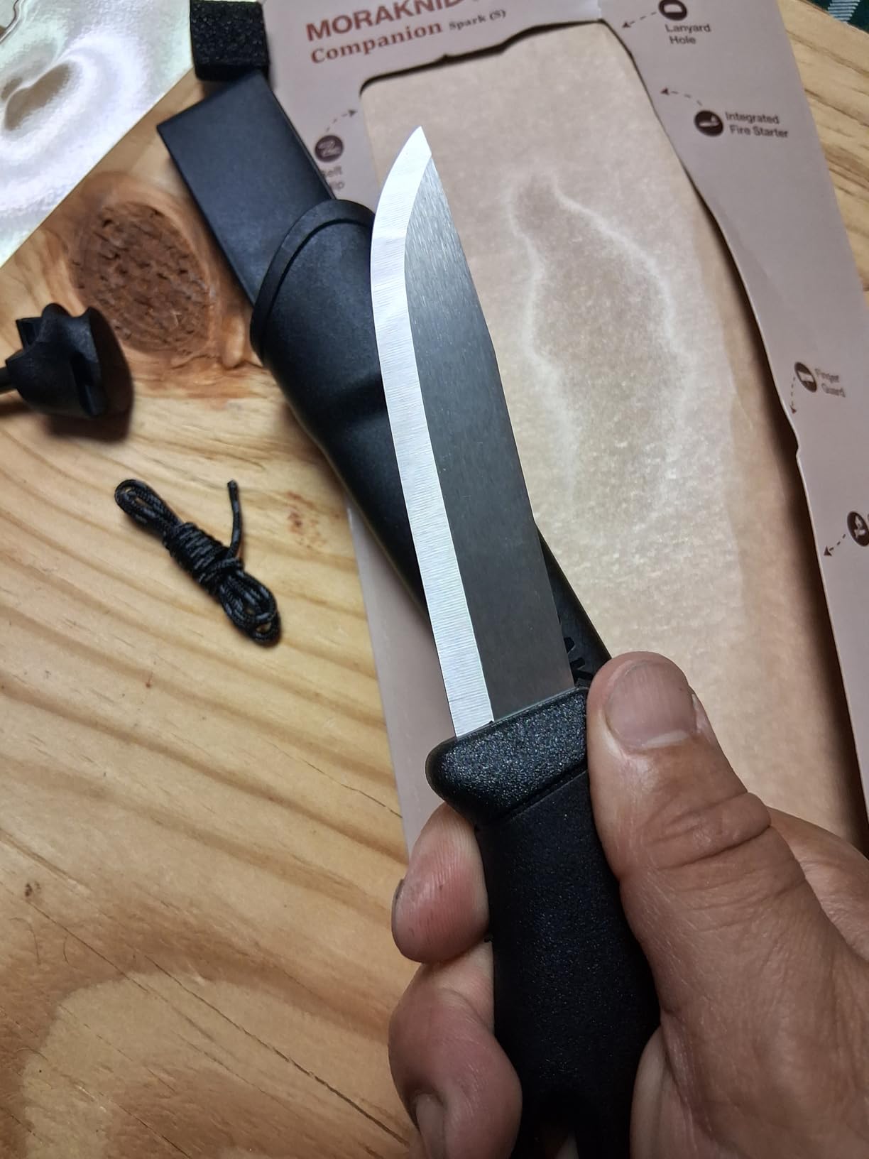 Morakniv Companion Spark 3.9-Inch Fixed-Blade Outdoor Knife and Fire Starter customer photo 2