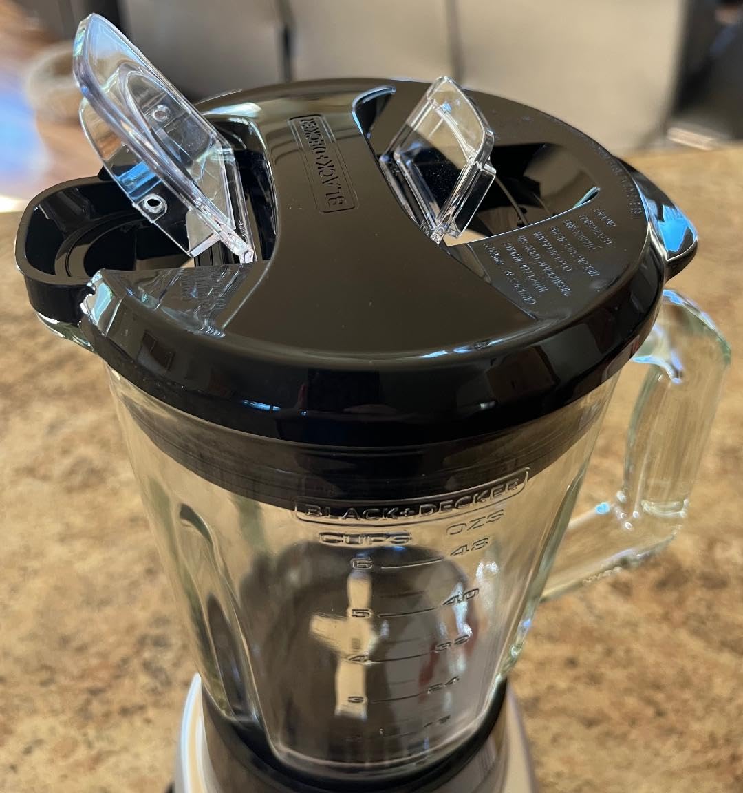 BLACK+DECKER PowerCrush Multi-Function Blender with 6-Cup Glass Jar, 4 Speed Settings, Silver customer photo 2