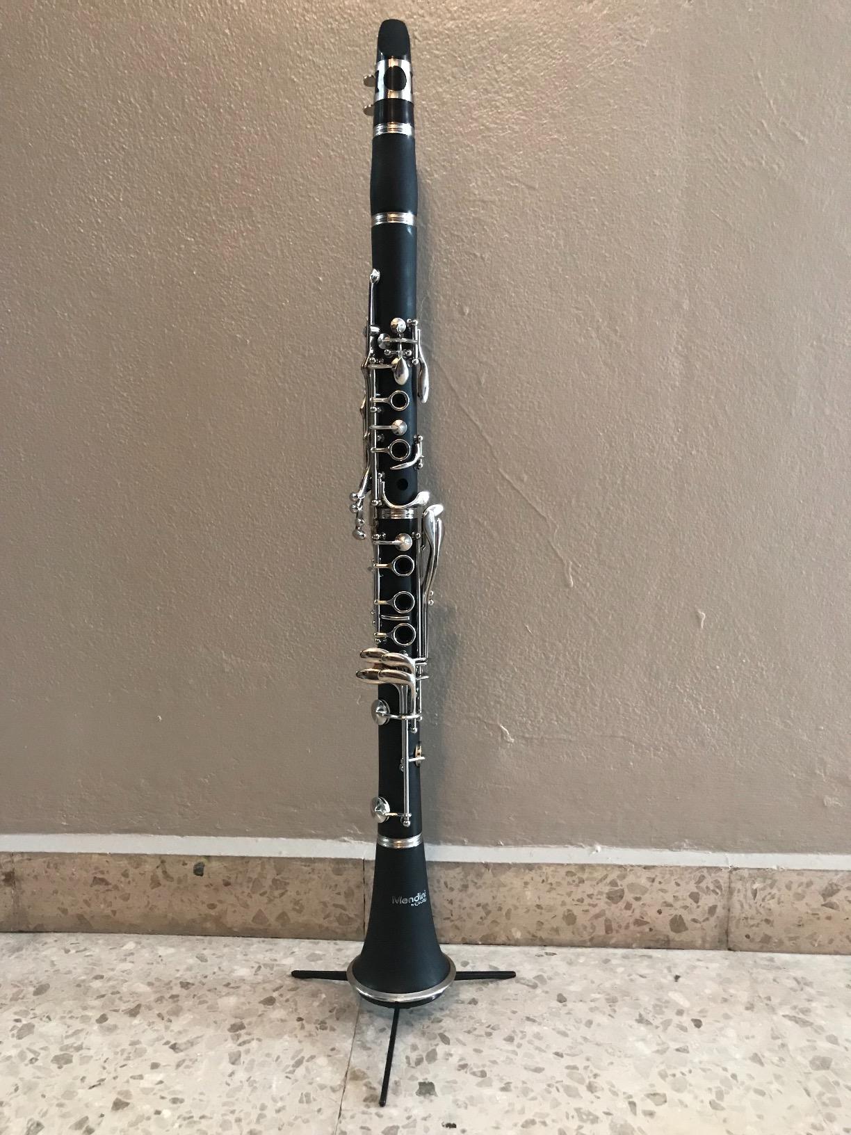 Mendini by Cecilio Ebonite Bb Clarinet Kit with 2 Barrels (Black) | Clarinet with 2 Barrels, 10 Reeds, Mouthpiece, Stand, Hard Case, Pocketbook, Cork Grease, Cleaning Cloth, Gloves for Beginner customer photo 2