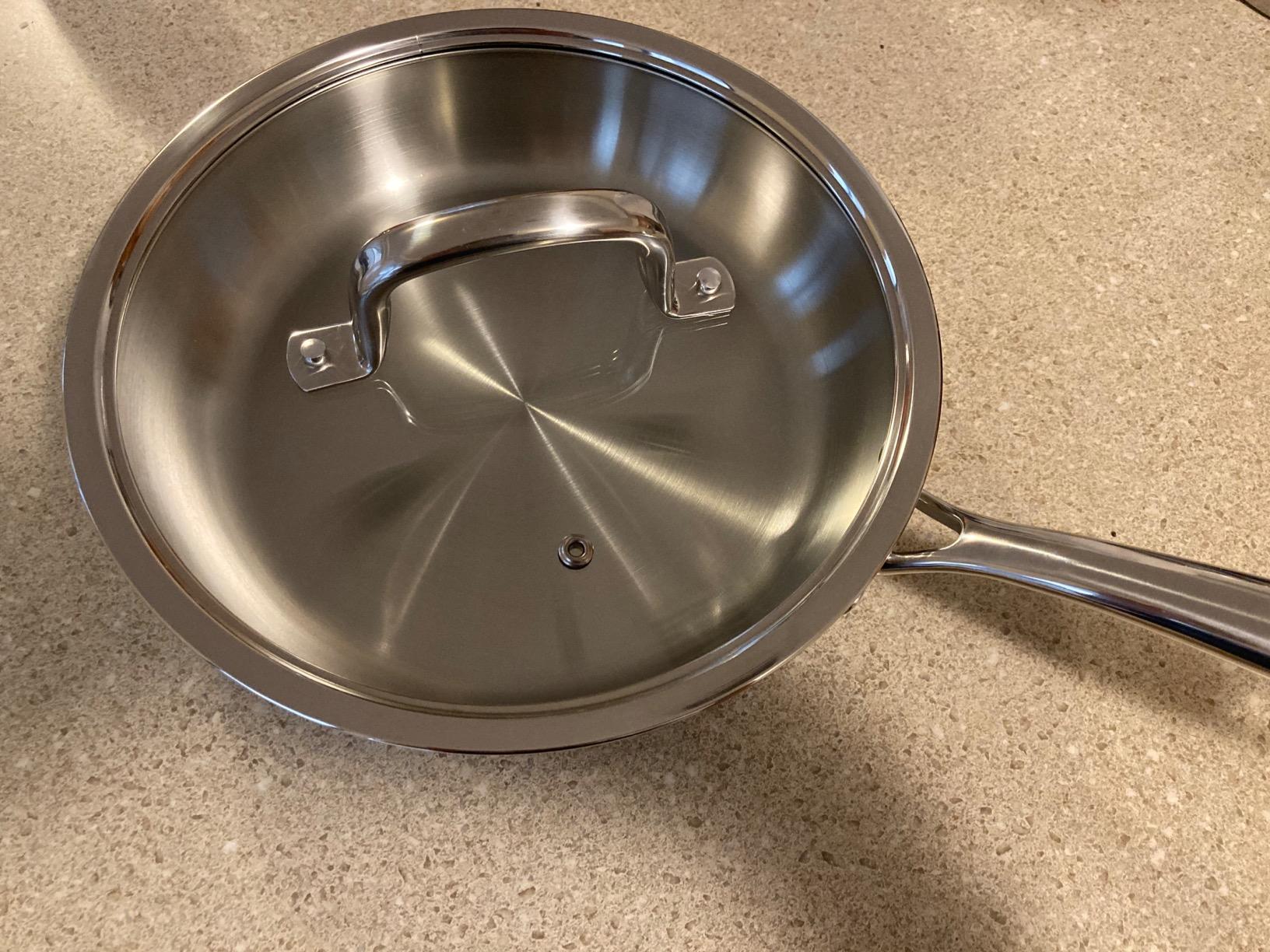 Cook N Home 7-Piece Tri-Ply Clad Stainless Steel Cookware Pots & Pans Set | Fully Clad Stockpot & Saucepan with Lids, Fry Pan Included, Induction Ready customer photo 2