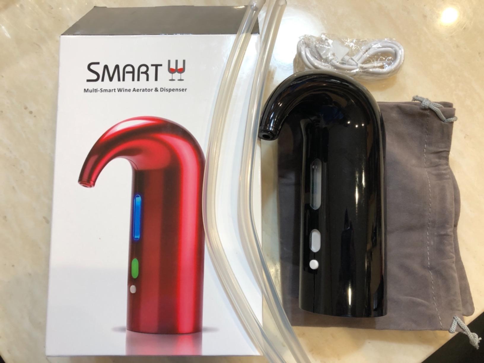 Wine Aerator Electric Wine Decanter Best Sellers One Touch Red -White Wine Accessories Aeration Work with Wine Opener for Beginner Enthusiast - Spout Pourer - Great Fathers Day Gift customer photo 1