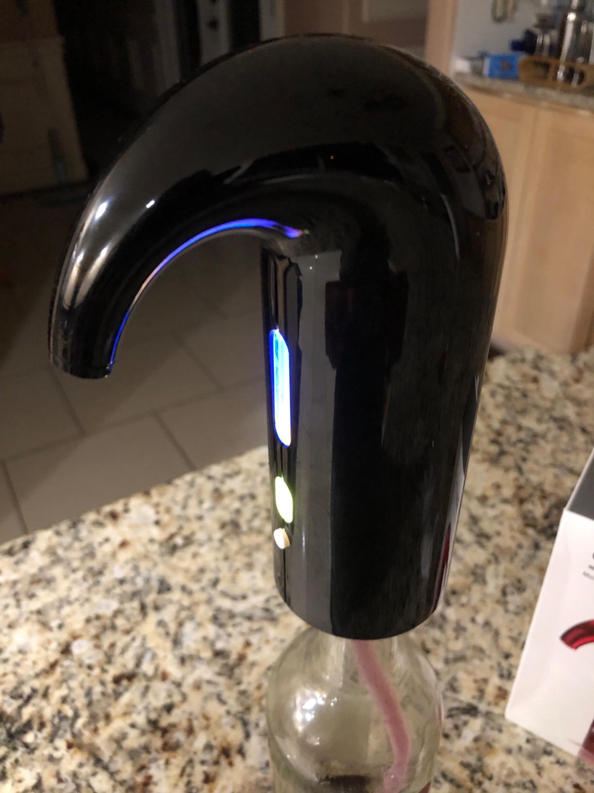Wine Aerator Electric Wine Decanter Best Sellers One Touch Red -White Wine Accessories Aeration Work with Wine Opener for Beginner Enthusiast - Spout Pourer - Great Fathers Day Gift customer photo 2