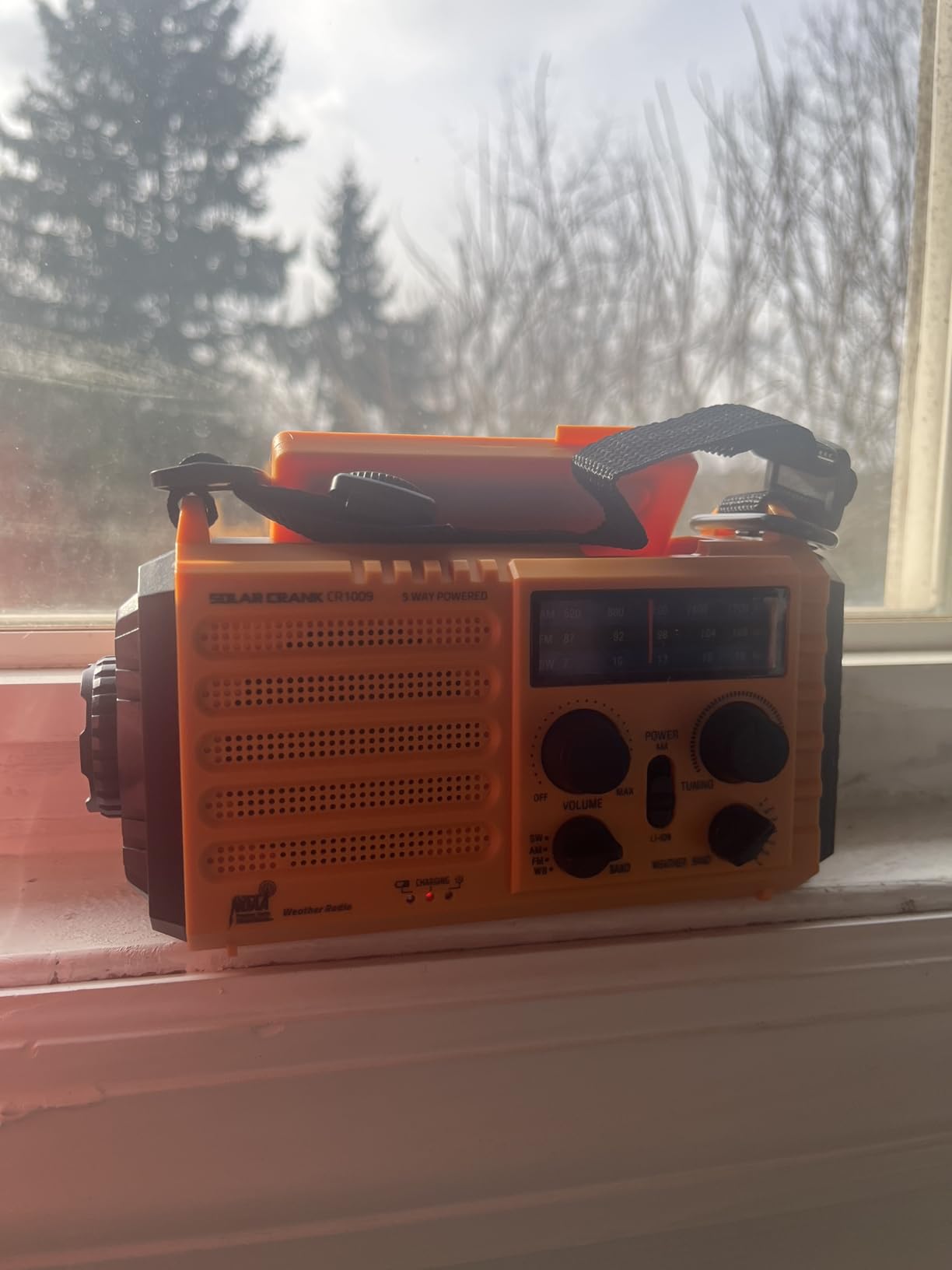 NOAA Weather Radio, Hand Crank Emergency Radio Solar Battery Operated AM FM | Portable Radio with AM/FM Shortwave, Flashlight, USB Charger, Headphone Jack, SOS Alert for Home Outdoor Survival Hurricane customer photo 1