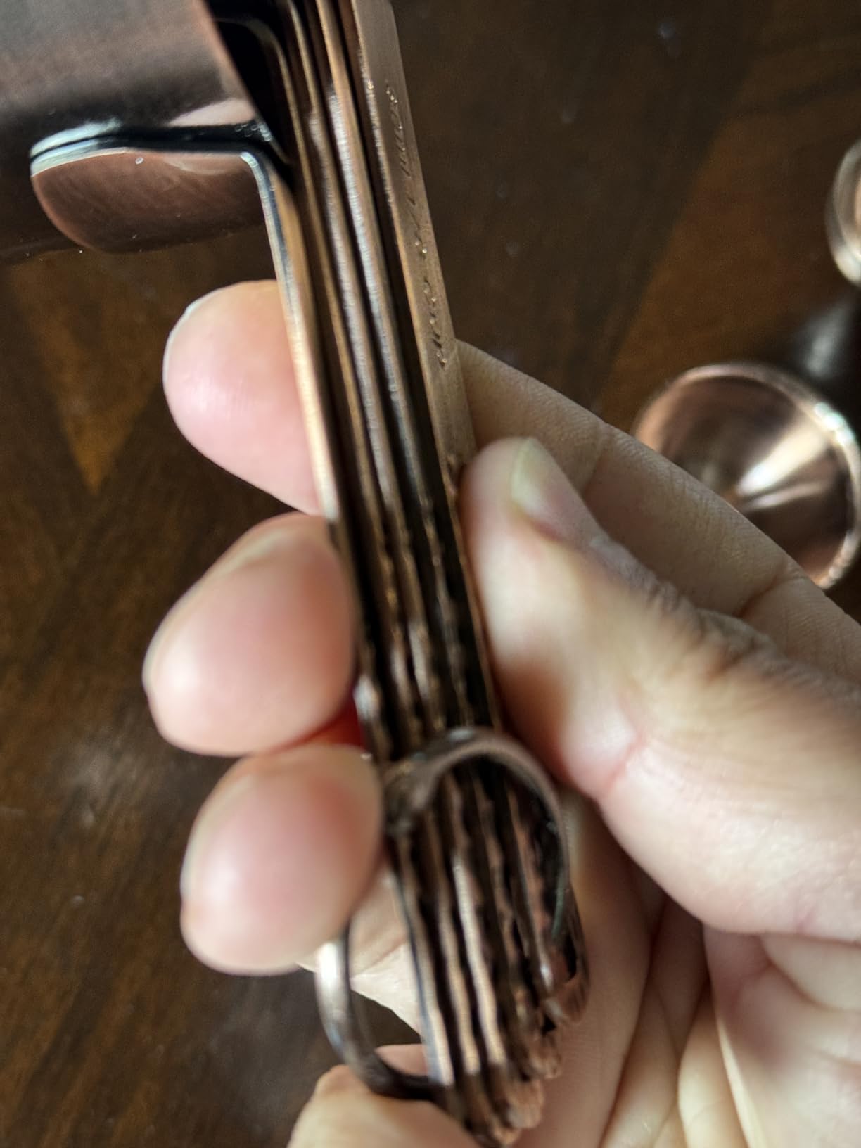 Copper Measuring Cups and Spoons Set, Metric & US Stainless Steel 5 Measuring Cups and 6 Measuring Spoons customer photo 2