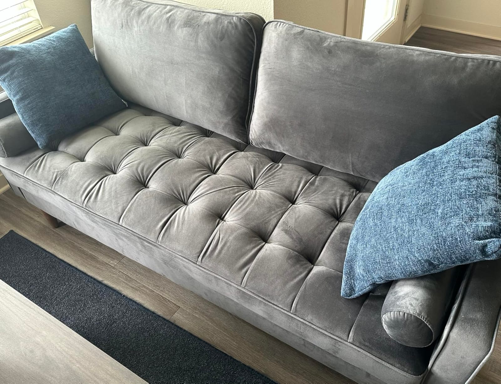 Modway EEI-3764-GRN Valour Performance Velvet Sofa, Green customer photo 2