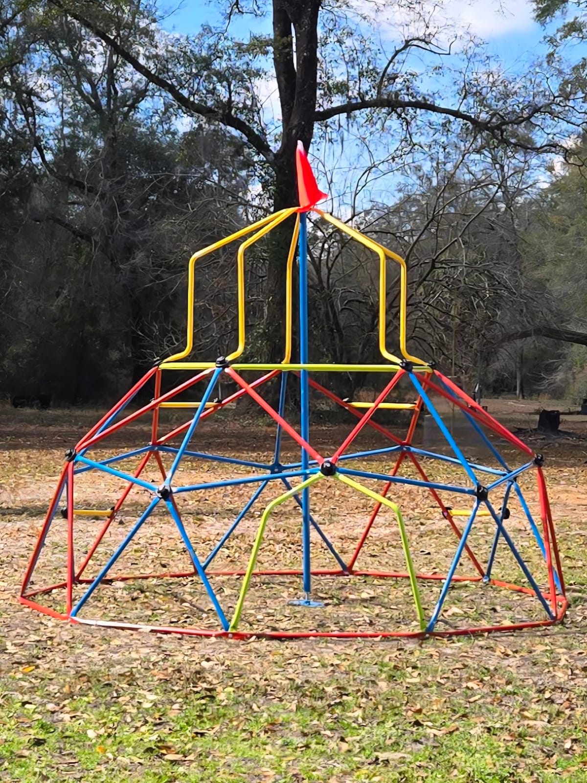 Zupapa 10FT Climbing Dome, Outdoor Jungle Gym for Kids with Climbing Grip - Geometric Dome Climber Supports 1000LBS Outdoor Playset customer photo 1