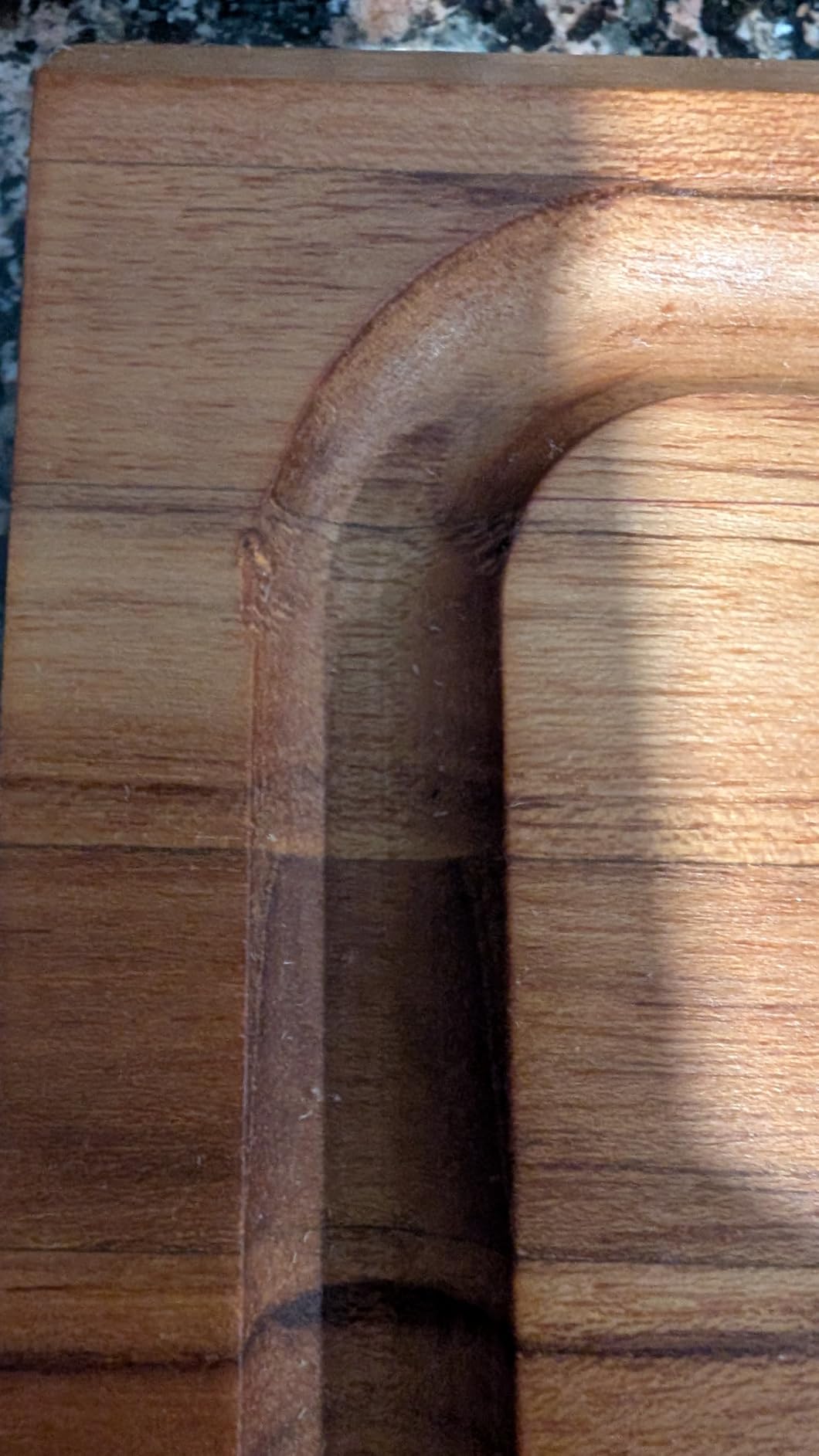 Sonder Los Angeles Alfred Cutting Board, End Grain Walnut, 17x13x1.5 in | Made in USA, Non-toxic, Non-Slip Feet, Juice Groove & Sorting Compartments, Built-in Handles, Gift Box Included, 7.5 lbs customer photo 2
