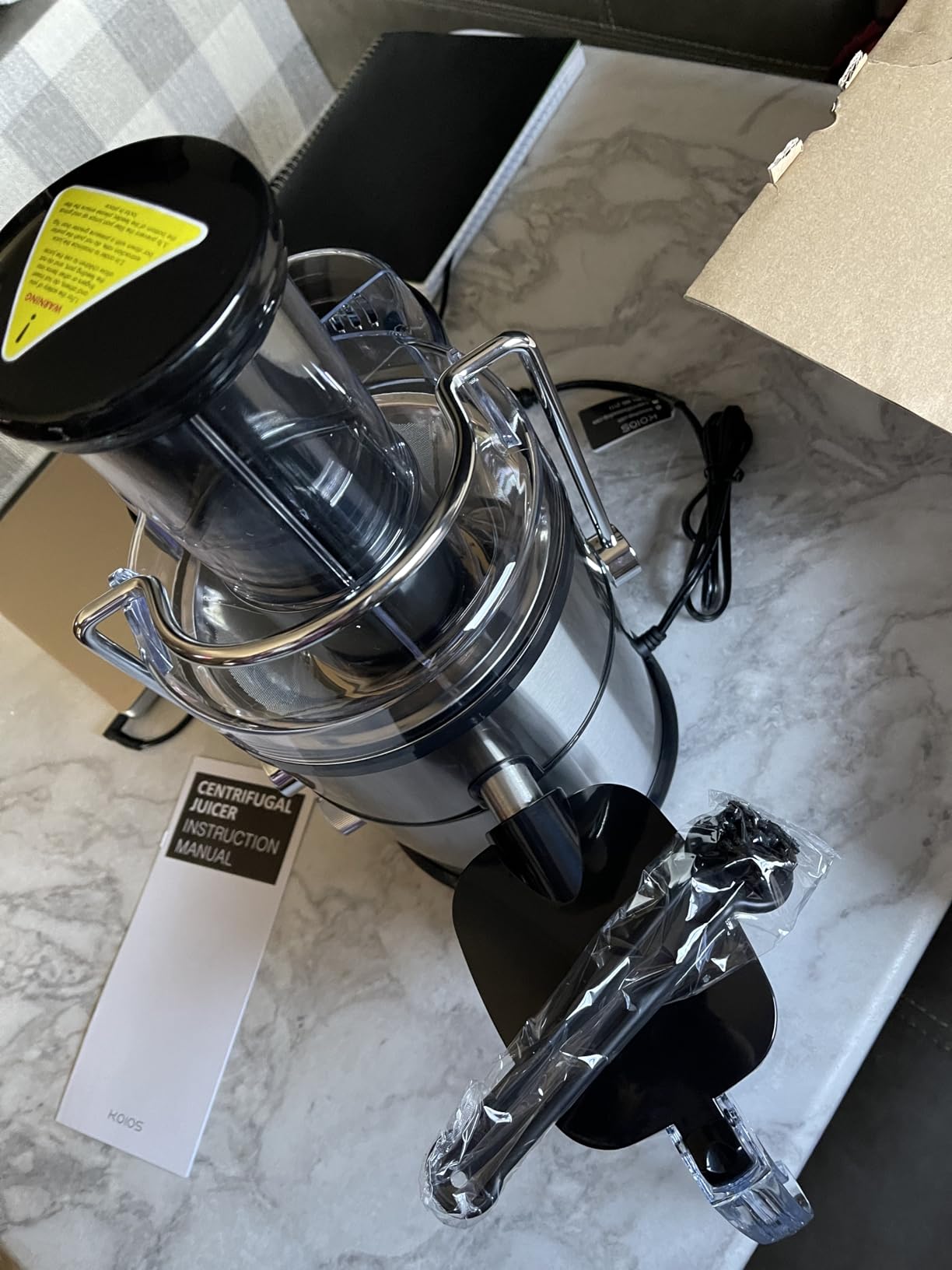 KOIOS 1300W Centrifugal Juicer Machine with 3