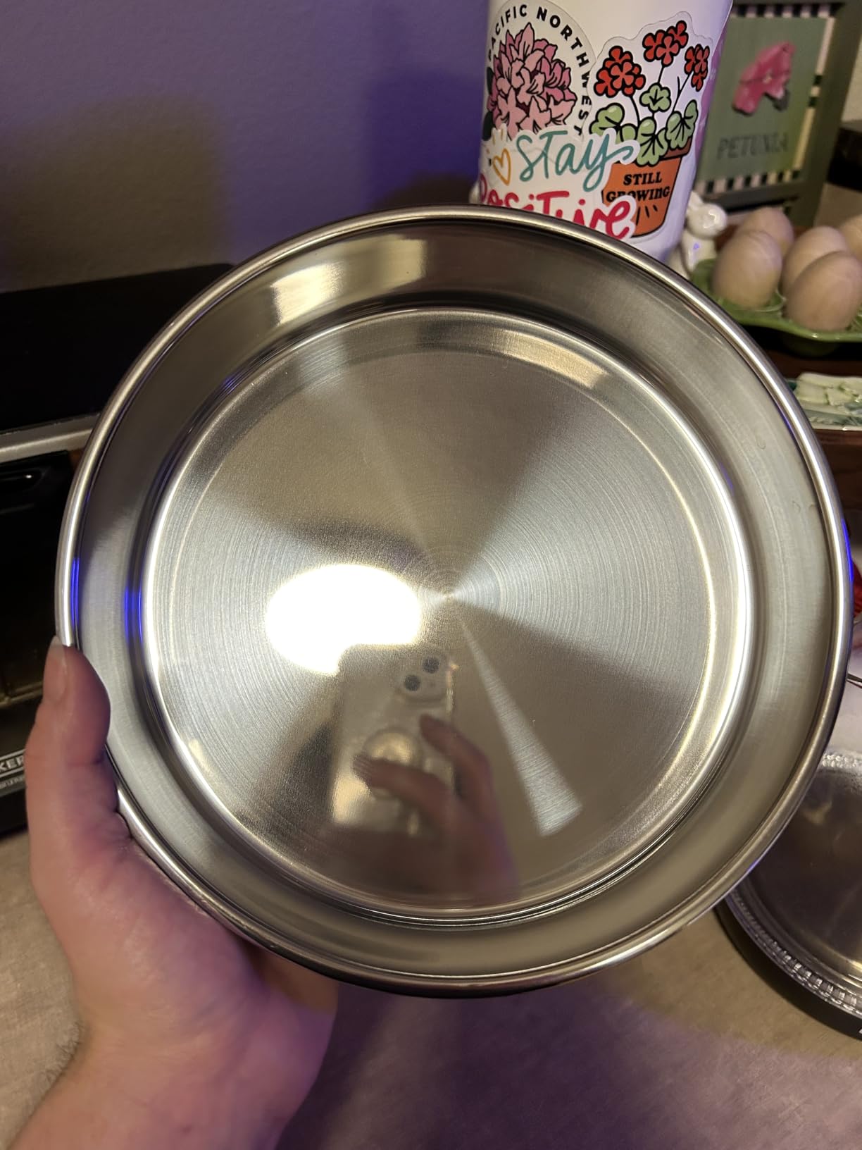 E-far 8 Inch Cake Pan Set of 3, Stainless Steel Round Layer Cake Baking Pans, Non-Toxic & Healthy, Mirror Finish & Dishwasher Safe customer photo 1