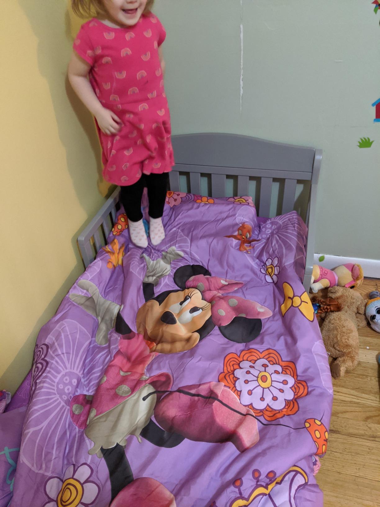 Delta Children Canton Toddler Bed, Greenguard Gold Certified, Grey customer photo 2