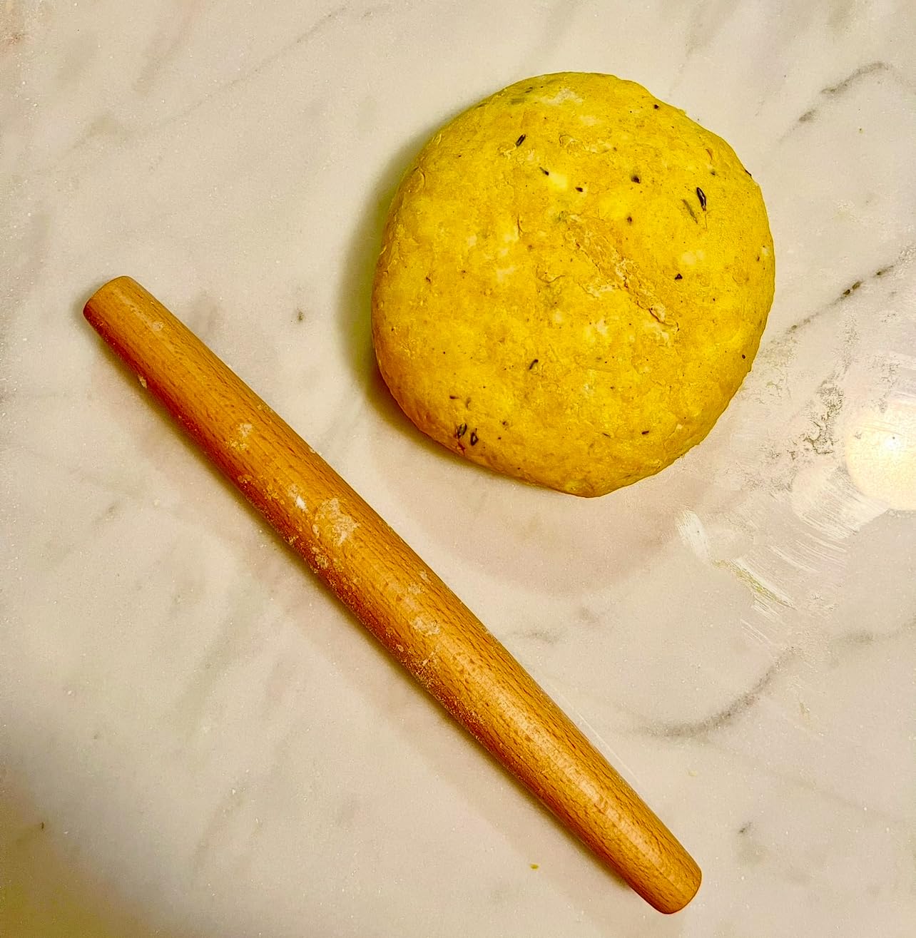 French Rolling Pin (17 Inches) -WoodenRoll Pin for Fondant, Pie Crust, Cookie, Pastry, Dough -Tapered Design & Smooth Construction - Essential Kitchen Utensil customer photo 2