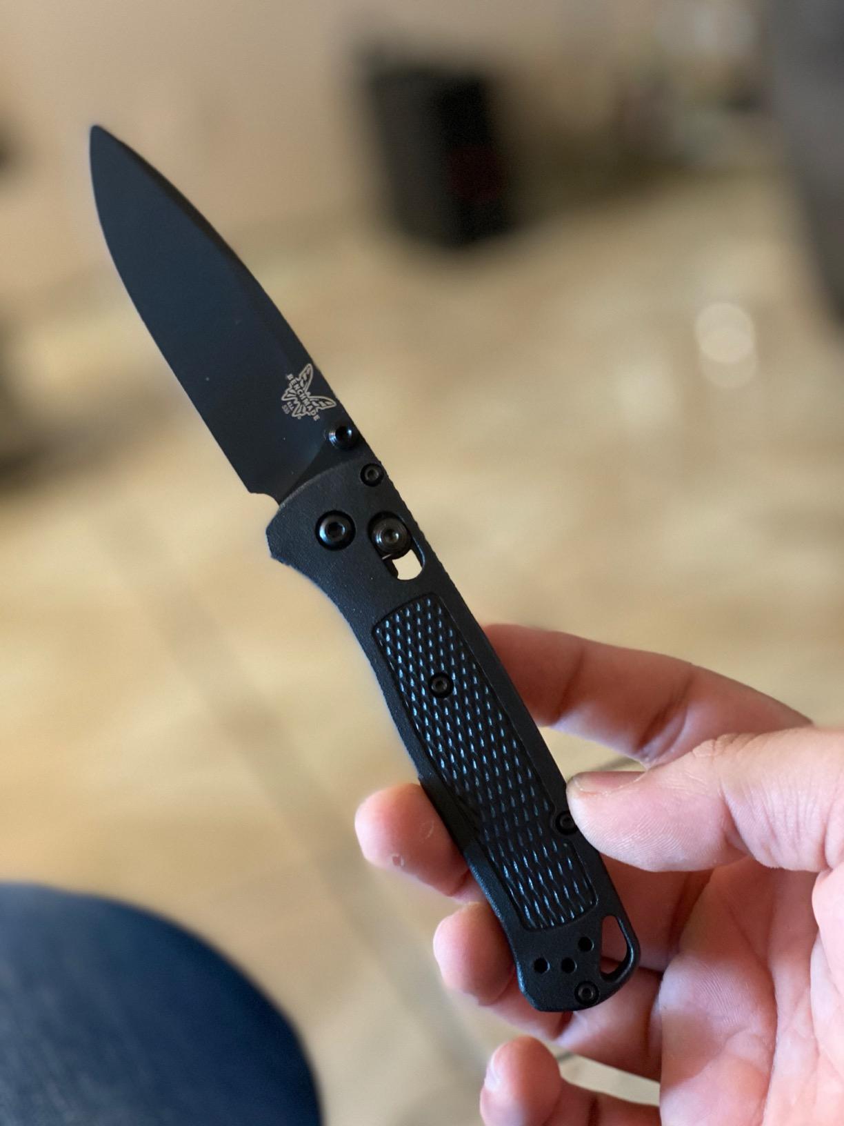 Benchmade Bugout EDC Knife, S30V Steel Blade (535BK-2) | Graphite Black CF-Elite handle, Drop-Point blade customer photo 1