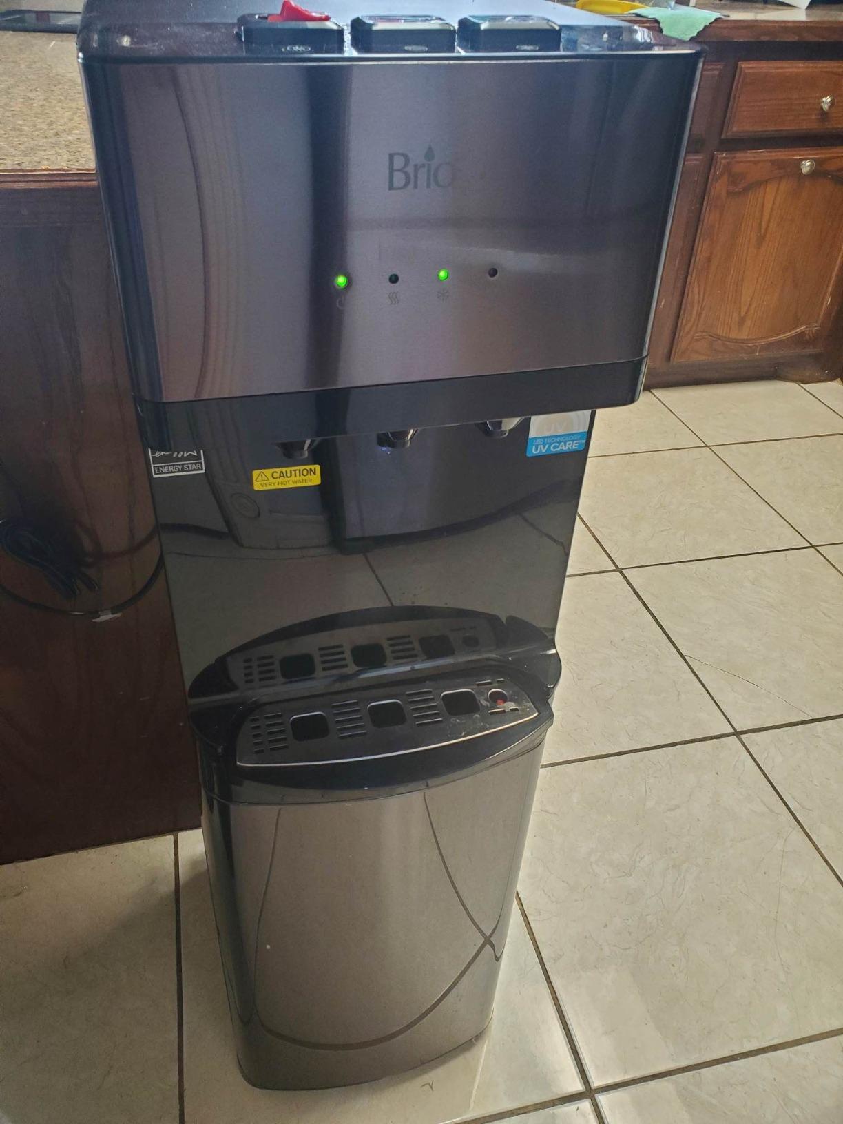 Brio 520 UV Self-Cleaning Bottleless Water Cooler Dispenser, UL Certified | Built-in 2 Stage Filtration (2 Free Replacement Filters Included) Reduces PFAS & Microplastics | 3 Temp (Hot Cold, Room) customer photo 1