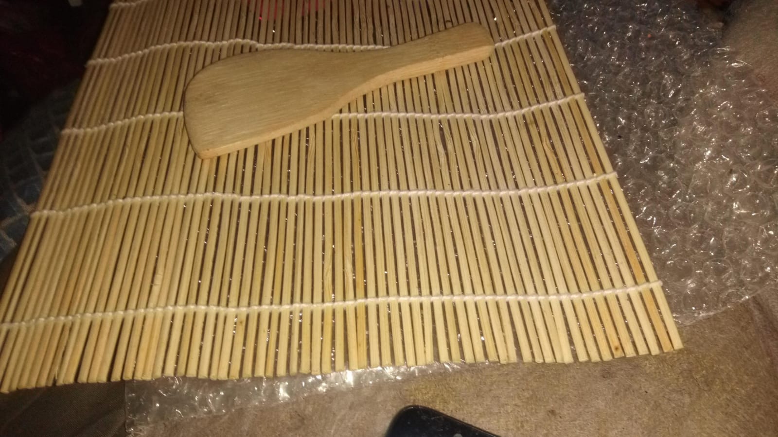 Sushi Making Kit, Rolling Mat, Rice Paddle, Spreader & Chopsticks, Natural Bamboo 9.5