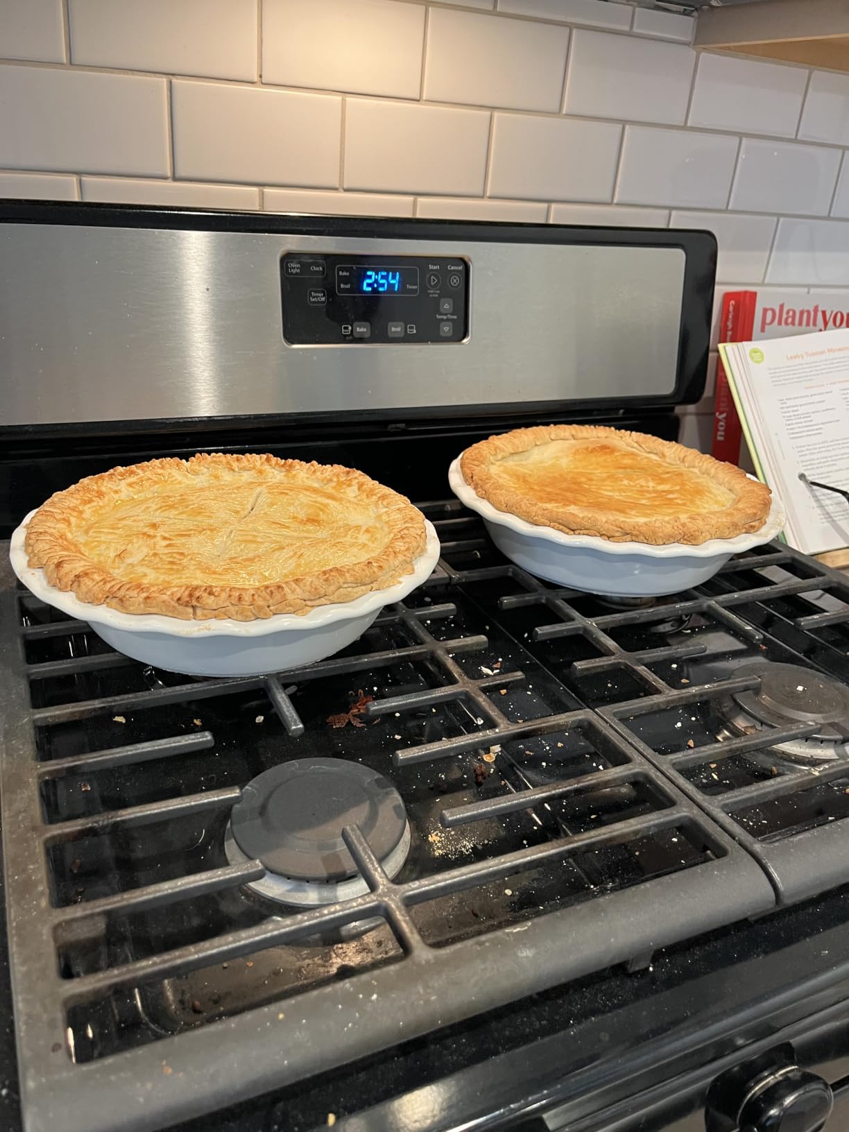 LE TAUCI Ceramic Pie Pans for Baking, 9 Inches Pie Plate for Apple Pie, Round Baking Dish, 36 Ounce Fluted Dish Pie Pan, Set of 2, White customer photo 2
