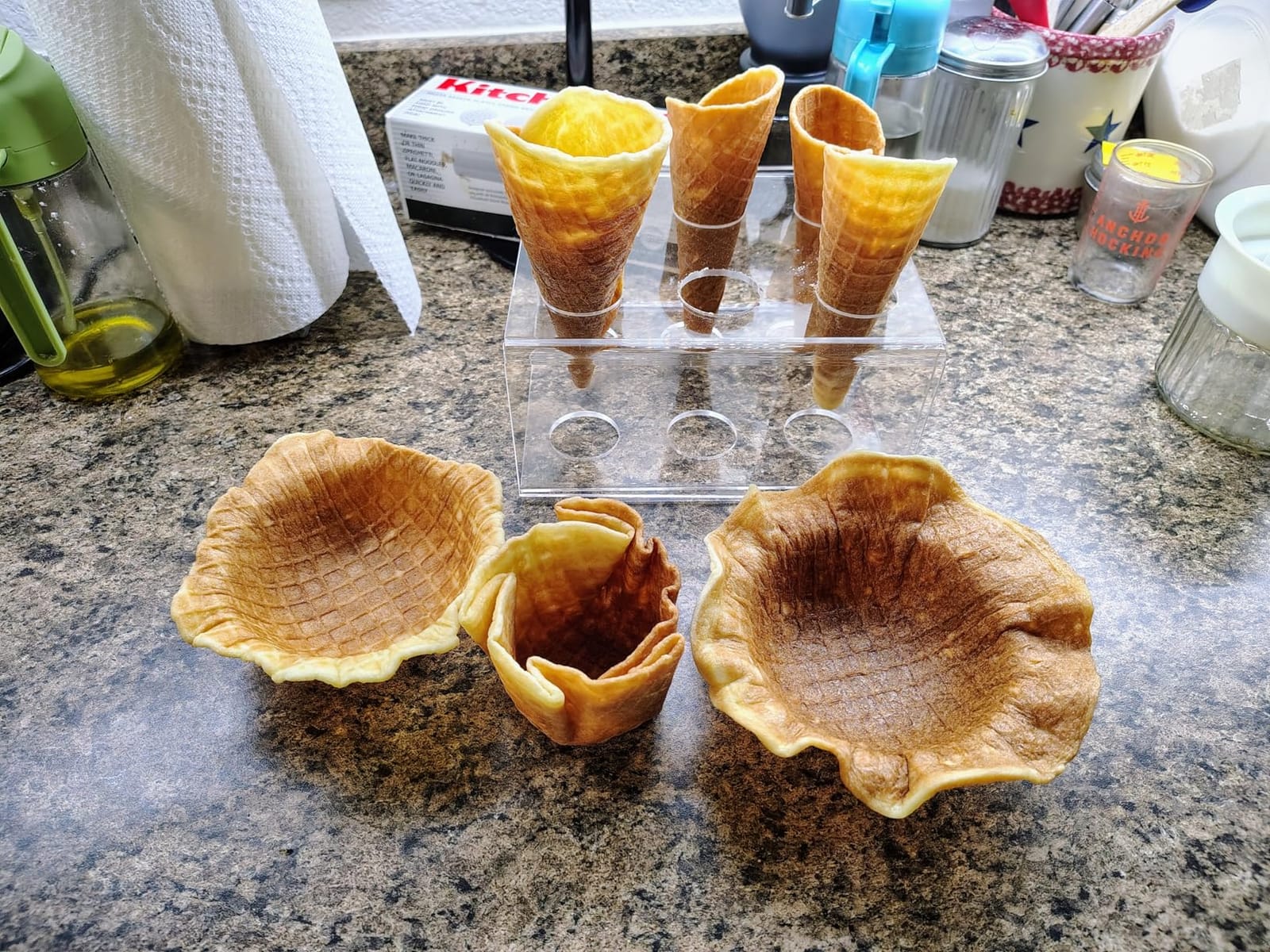 Proctor Silex Waffle Cone and Ice Cream Bowl Maker With Browning Control | Fun And Fast, Cooks In 2-3 Minutes | Includes Cone Shaper Roller & Cup Press | 7.5