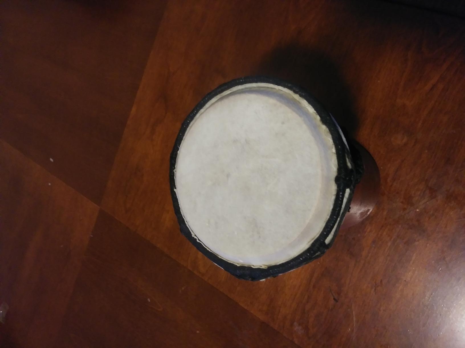 Drum Djembe with a Rope goat skin Covered Goblet African Drum Played by Hands West Africa style jembe for drums circle and more (6x12) customer photo 1