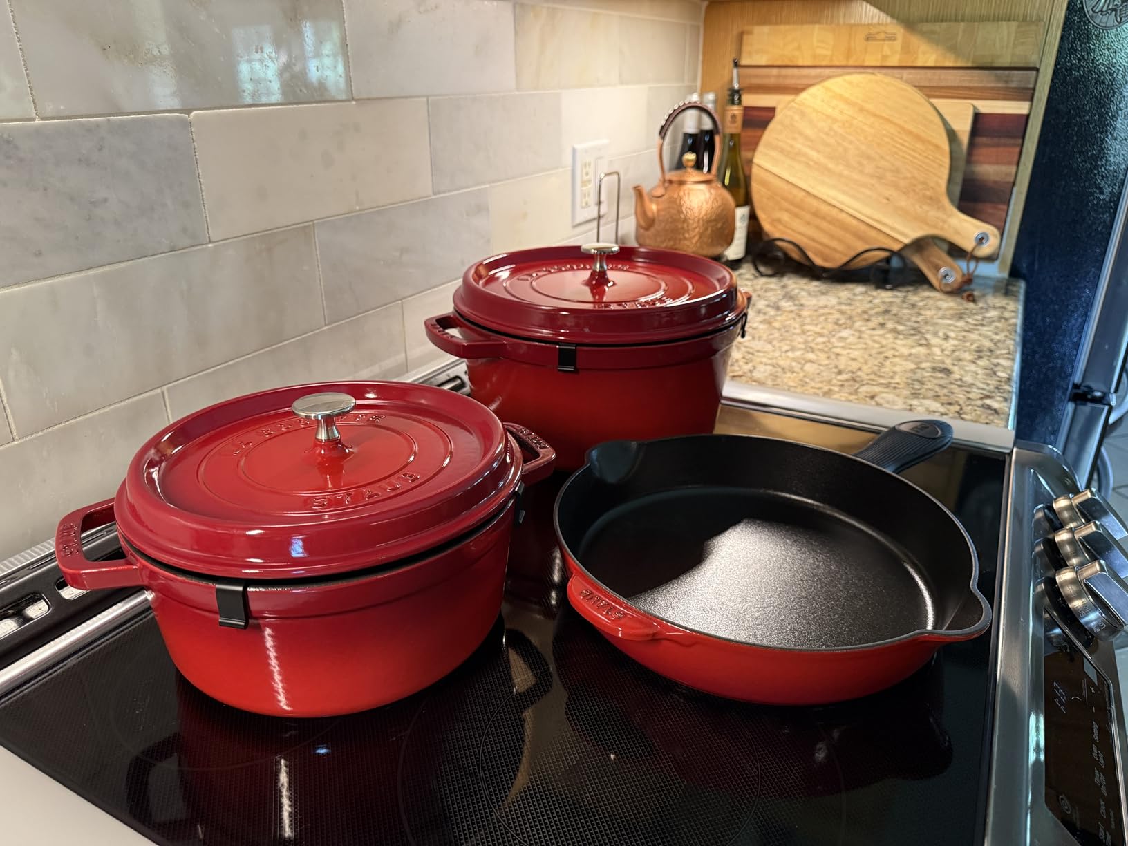 Staub Cast Iron 11-inch Traditional Skillet - Cherry customer photo 1