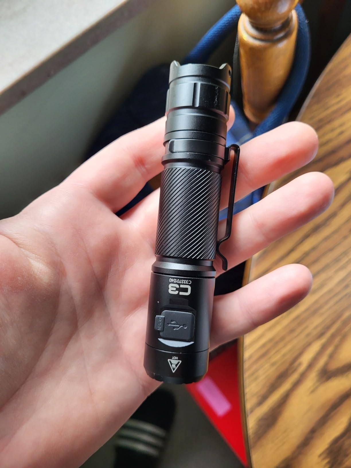 WUBEN C3 Flashlight 1200 High Lumens 6 Modes Rechargeable Flashlights | Super Bright IP68 Tactical Flashlight for Camping, Home, Emergency, Rescue, Hunting, Inspection, Repair, Tool Gifts for Men customer photo 1