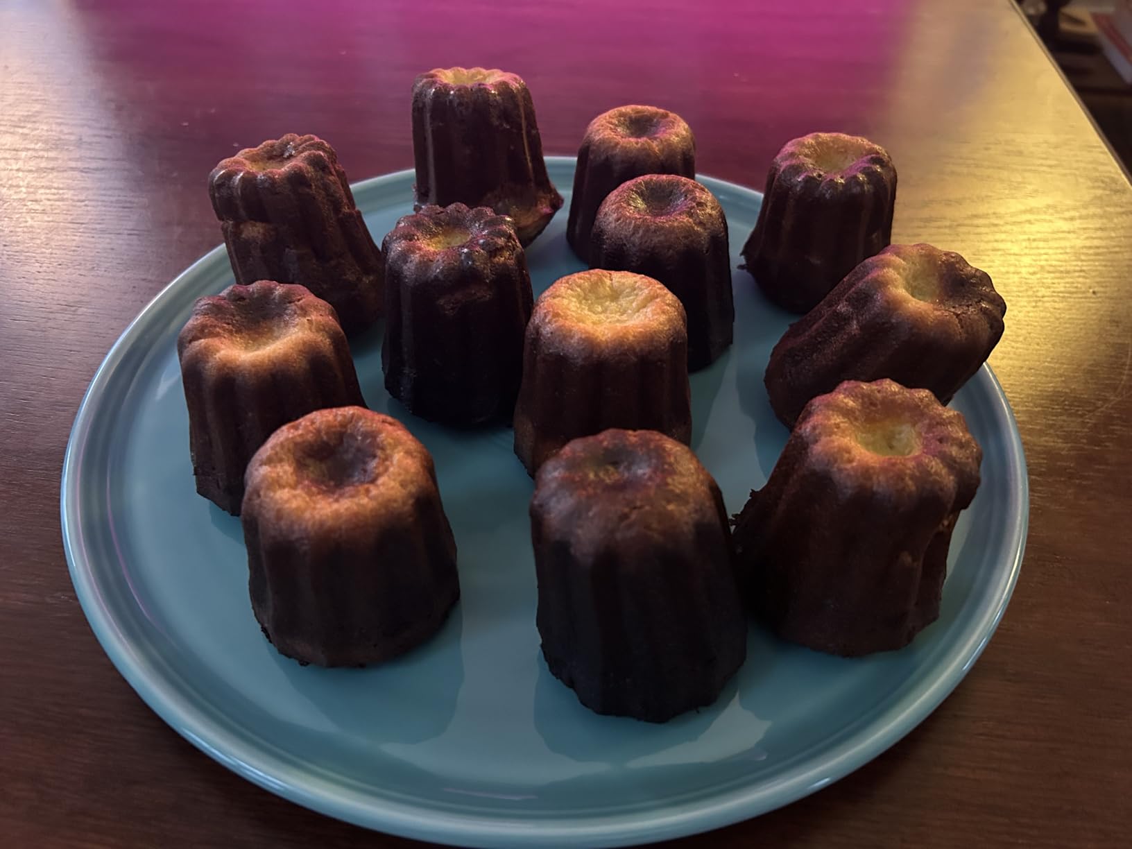 The Love 12-Cavity Nonstick Canele Mold Baking Cake Pan for Bread Muffin Cake Baking Pan, Gold customer photo 1