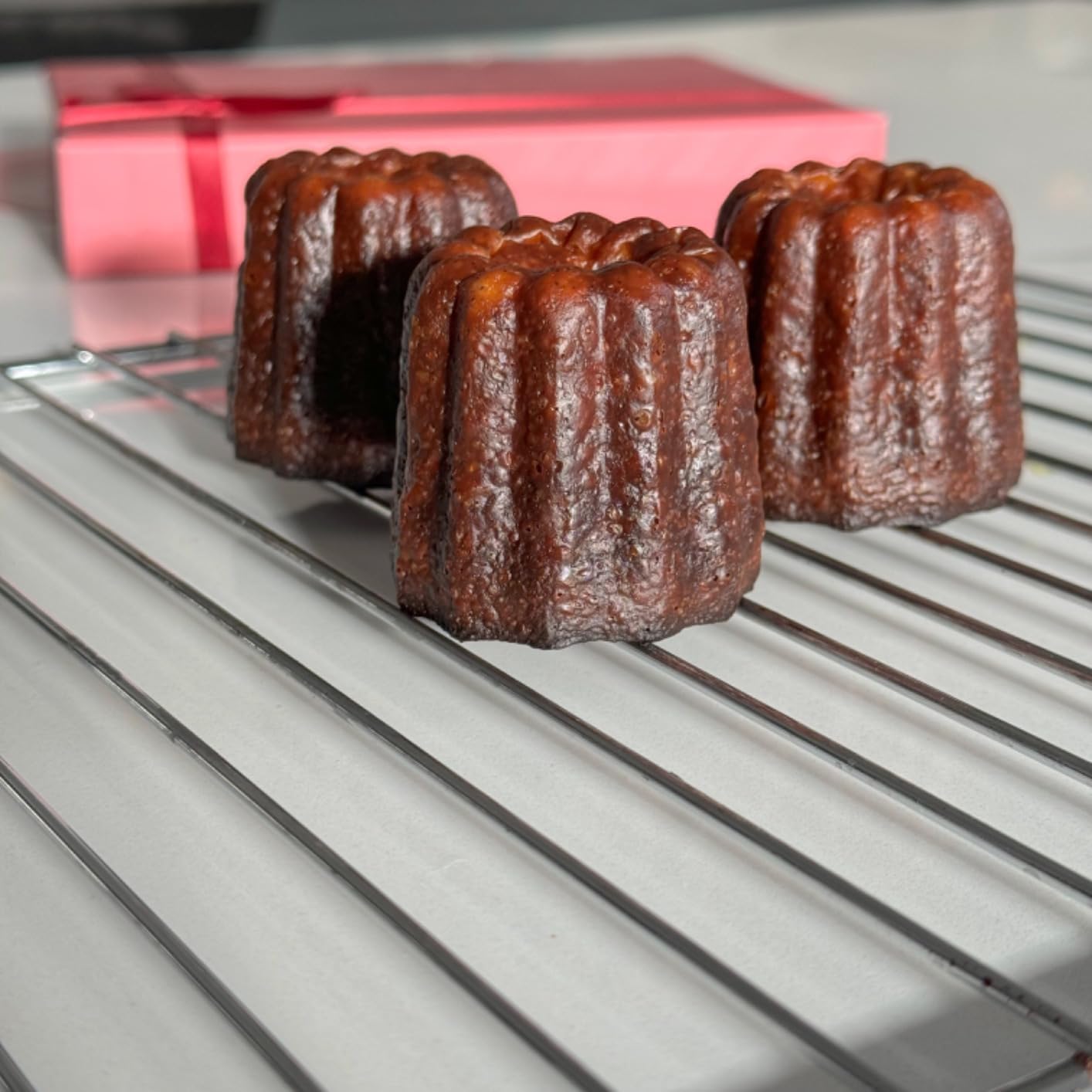 The Love 12-Cavity Nonstick Canele Mold Baking Cake Pan for Bread Muffin Cake Baking Pan, Gold customer photo 2