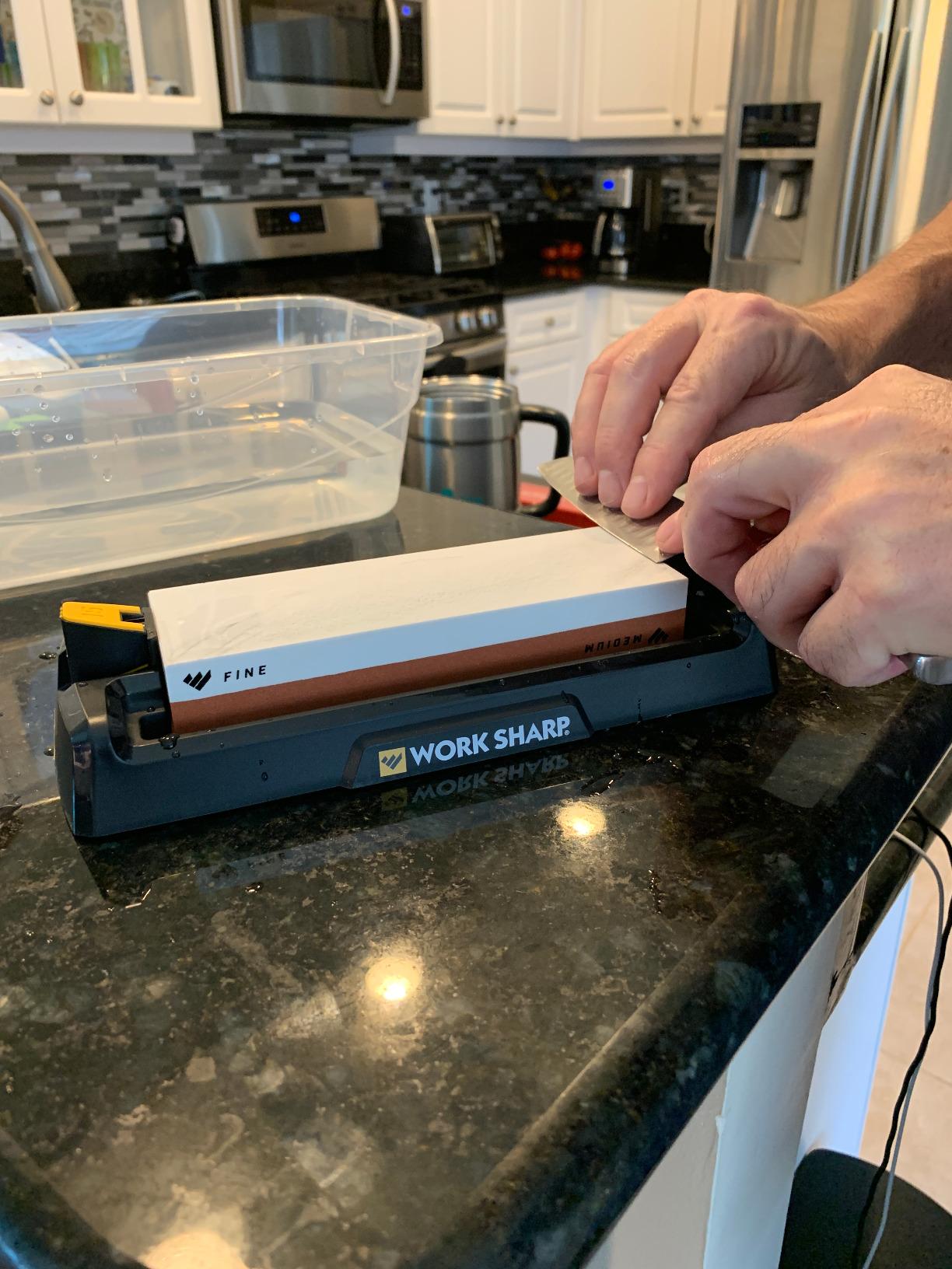 Work Sharp Benchtop Whetstone Knife Sharpener - For Knives & Edged Tools - Kitchen, Pocket, & Fillet Knives customer photo 2