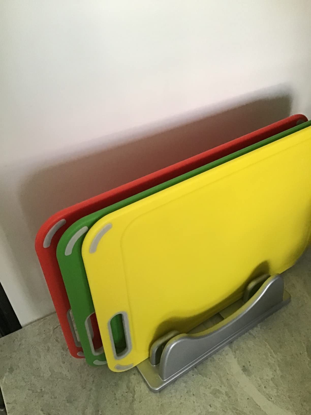 Color Coded Cutting Boards Set of 4 with Holder, BPA-Free | Preventing Cross-Contamination of Different Food Types, Dishwasher Safe customer photo 2