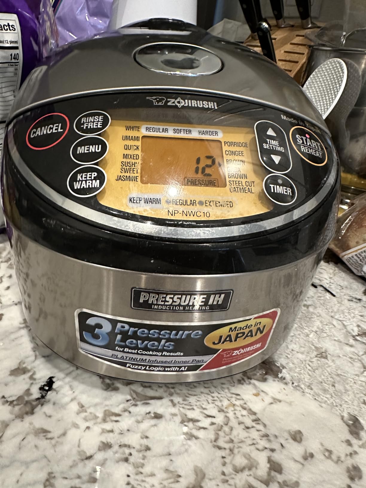 Zojirushi NP-NWC10XB Pressure IH Rice Cooker 5.5 Cup (Black) customer photo 2