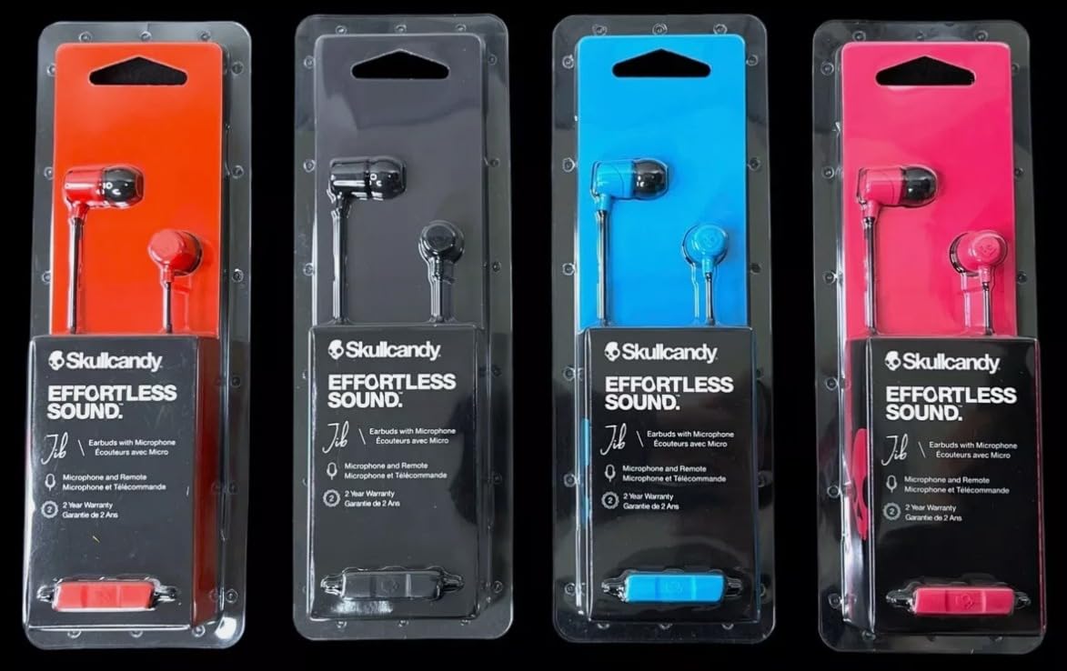 Skullcandy Jib Wired Earbuds with 3.5mm AUX Plug - Cobalt Blue | 3.5mm Wired Earbuds, In-Ear Headphones, Noise Isolating Fit, In-Line Microphone Call and Track Control, Travel Ready customer photo 2