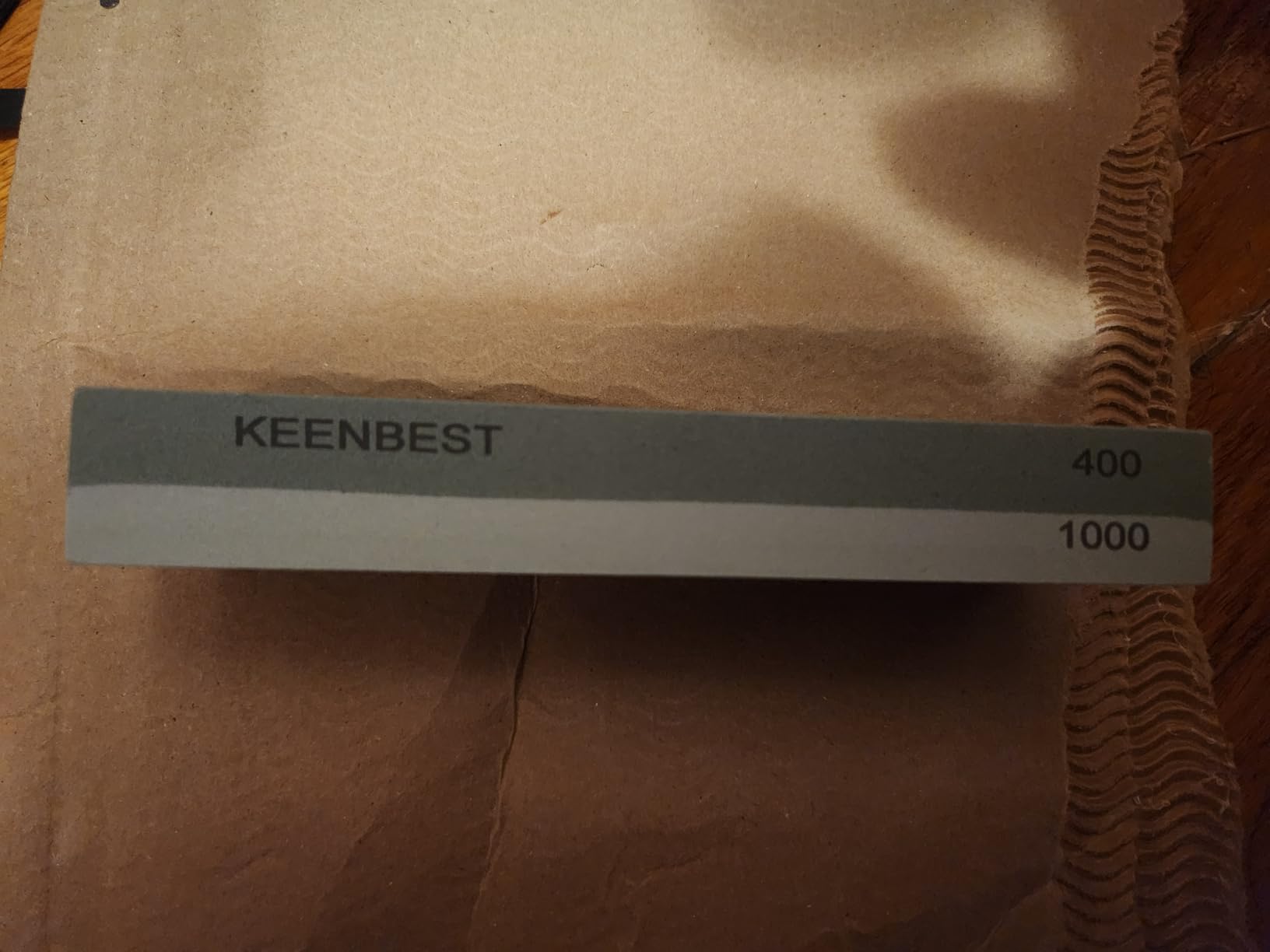 KEENBEST Actual Grit Premium Sharpening Stone 2-Side 400/1000 Whetstone Set with Non-Slip Rubber Base customer photo 1