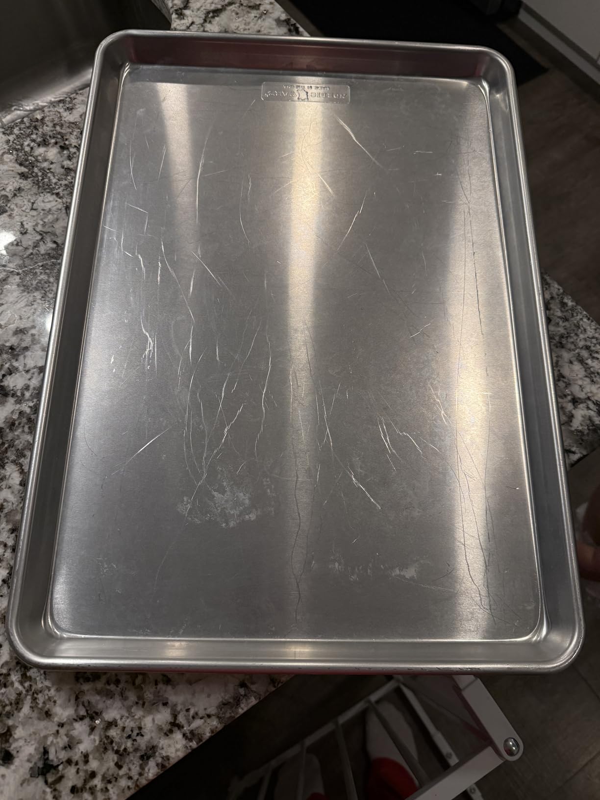 Nordic Ware Naturals Extra Large, 21 x 15 inch Baking Set - USA Made Aluminum Commercial Quality Pan for Baking or Roasting, Encapsulated Galvanized Steel Rim Prevents Warping, 2pk Big Sheet customer photo 1