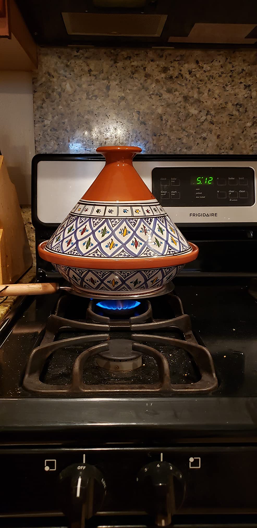 Kamsah Tagine Pot for Cooking and Flavor Enrichment - Large Clay Pot 12