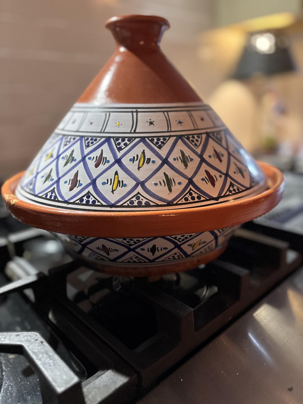 Kamsah Tagine Pot for Cooking and Flavor Enrichment - Large Clay Pot 12