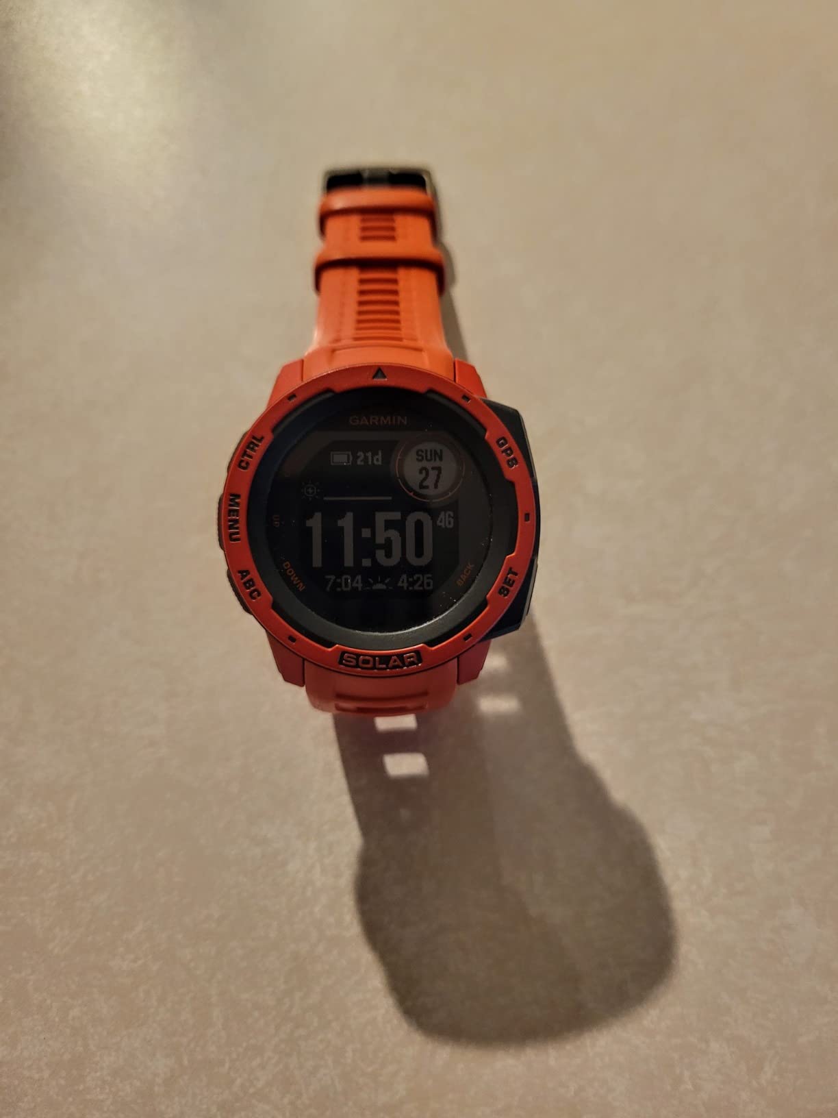 Garmin 010-02293-10 Instinct Solar, Rugged Outdoor Smartwatch with Solar Charging Capabilities, Built-in Sports Apps and Health Monitoring, Graphite customer photo 1