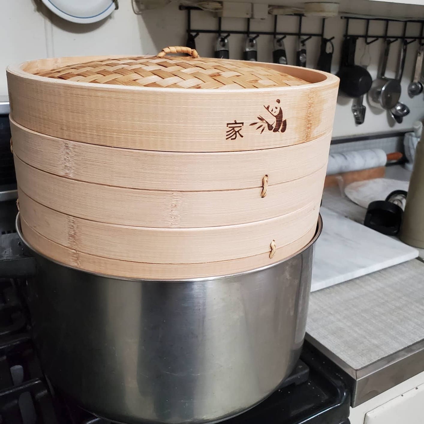 54-Piece Bamboo Steamer Basket Set, 10 Inch for Delicious, Authentic Meals | 2-Tier Organic Bamboo Steamer Incl. 50 Silicone Liners, 2 Chopstick Sets & Sauce Dish for Healthy Dim Sum, Bao & Vegetables customer photo 2