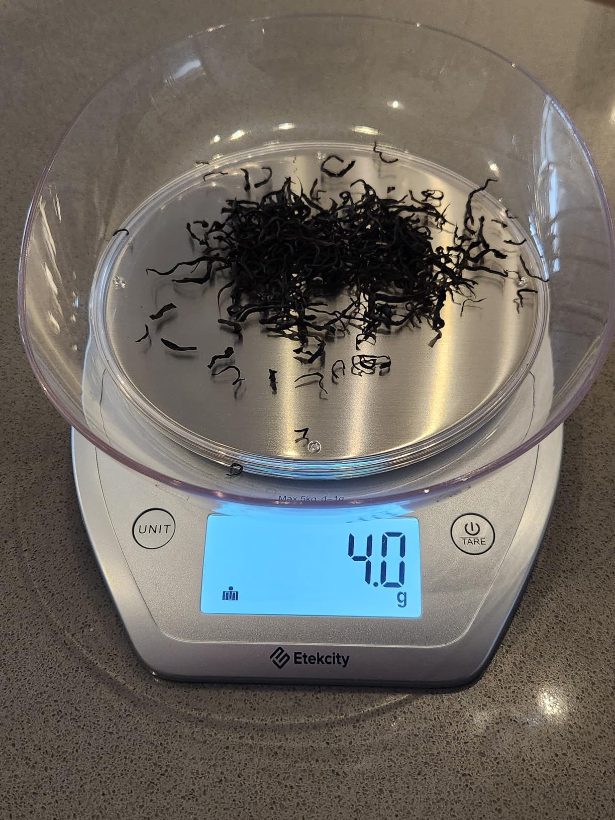 Etekcity 0.1g Food Kitchen Scale, Bowl, Digital Grams and Ounces for Weight Loss, Dieting, Baking, Cooking, and Meal Prep, 11lb/5kg, Stainless Steel Silver customer photo 1