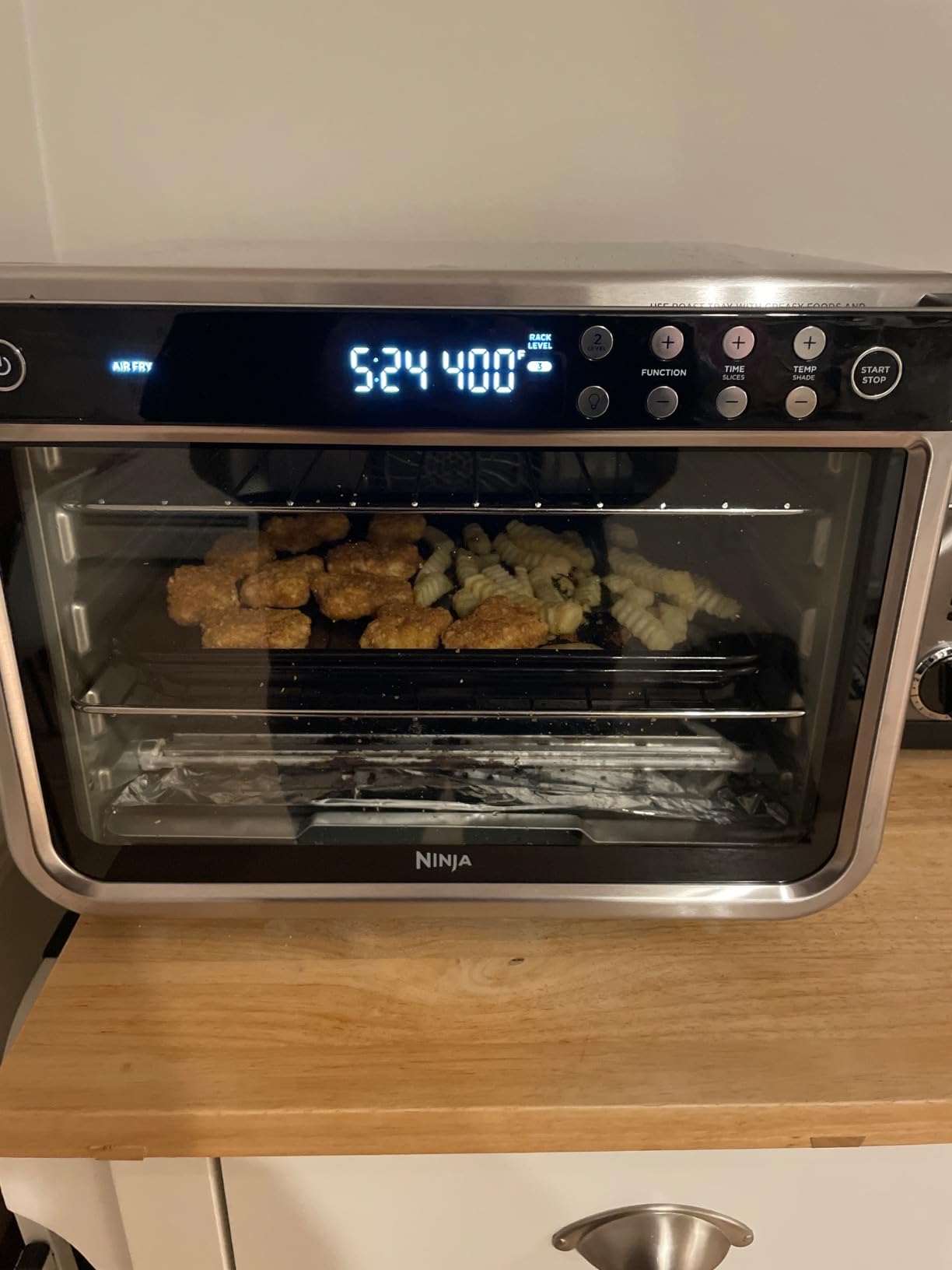 Ninja Foodi XL Pro Air Fry Oven, 10-in-1, Stainless Steel, DT201, Fits 5 lb Chicken, 1800W customer photo 1