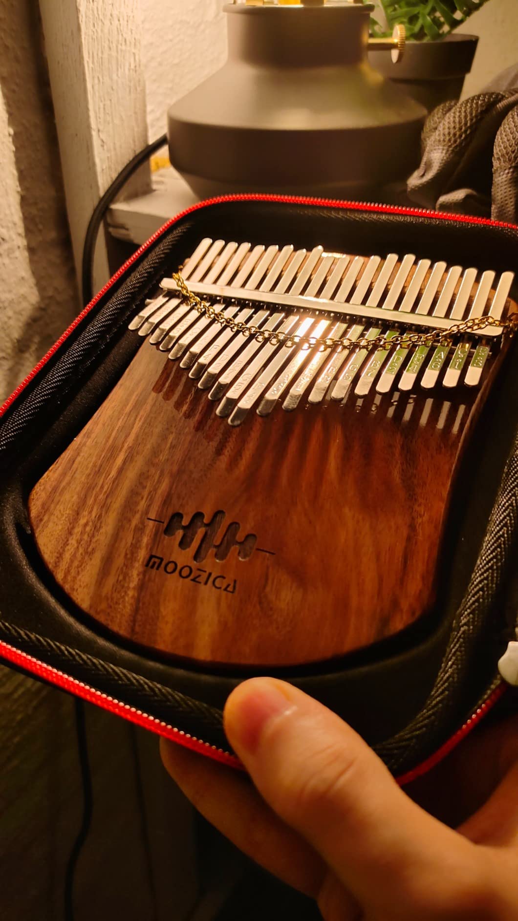 MOOZICA Premium 21 Keys Solid Koa Kalimba Thumb Piano, Professional Single Solid Wood Flat-board Marimba customer photo 1