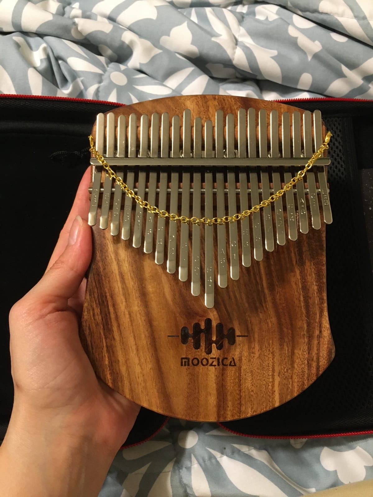 MOOZICA Premium 21 Keys Solid Koa Kalimba Thumb Piano, Professional Single Solid Wood Flat-board Marimba customer photo 2