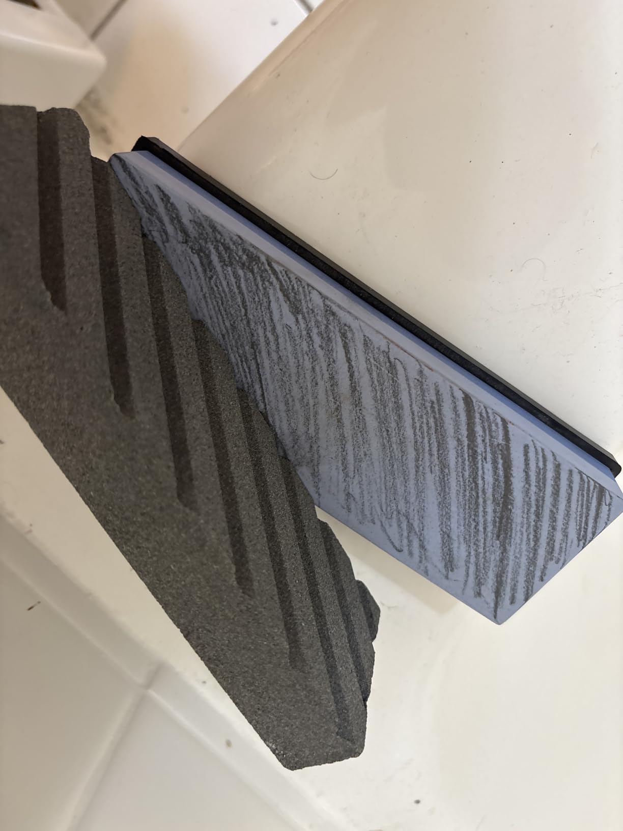 Intelitopia Complete Knife Sharpening Stone Set - Dual Grit Whetstone 400/1000 3000/8000 with Leather Strop, Flattening Stone, Bamboo Base & Angle Guide customer photo 1