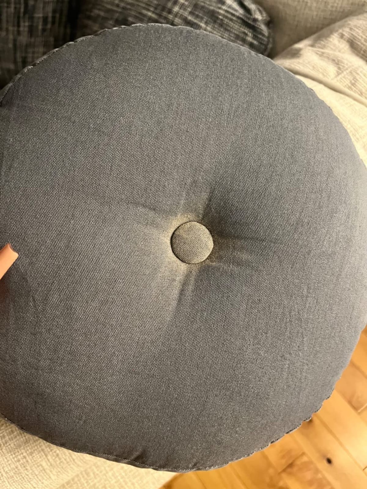 Leewadee Meditation Cushion Set - 1 Small Zafu Yoga Pillow and 1 Small Roll-Up Zabuton Mat Filled with Kapok customer photo 2