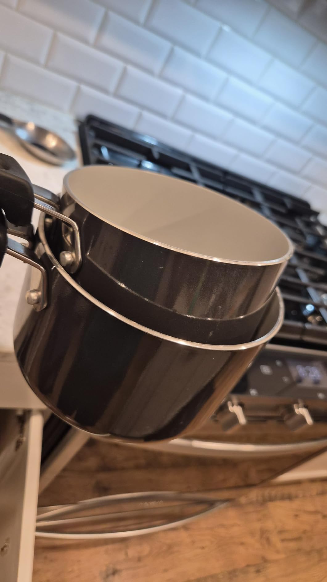 Tramontina Non Stick 11-Piece Nesting Pots and Pans Set with Lids - Naval | Stackable Kitchen Nonstick Cookware Set, Dishwasher and Oven Safe customer photo 2