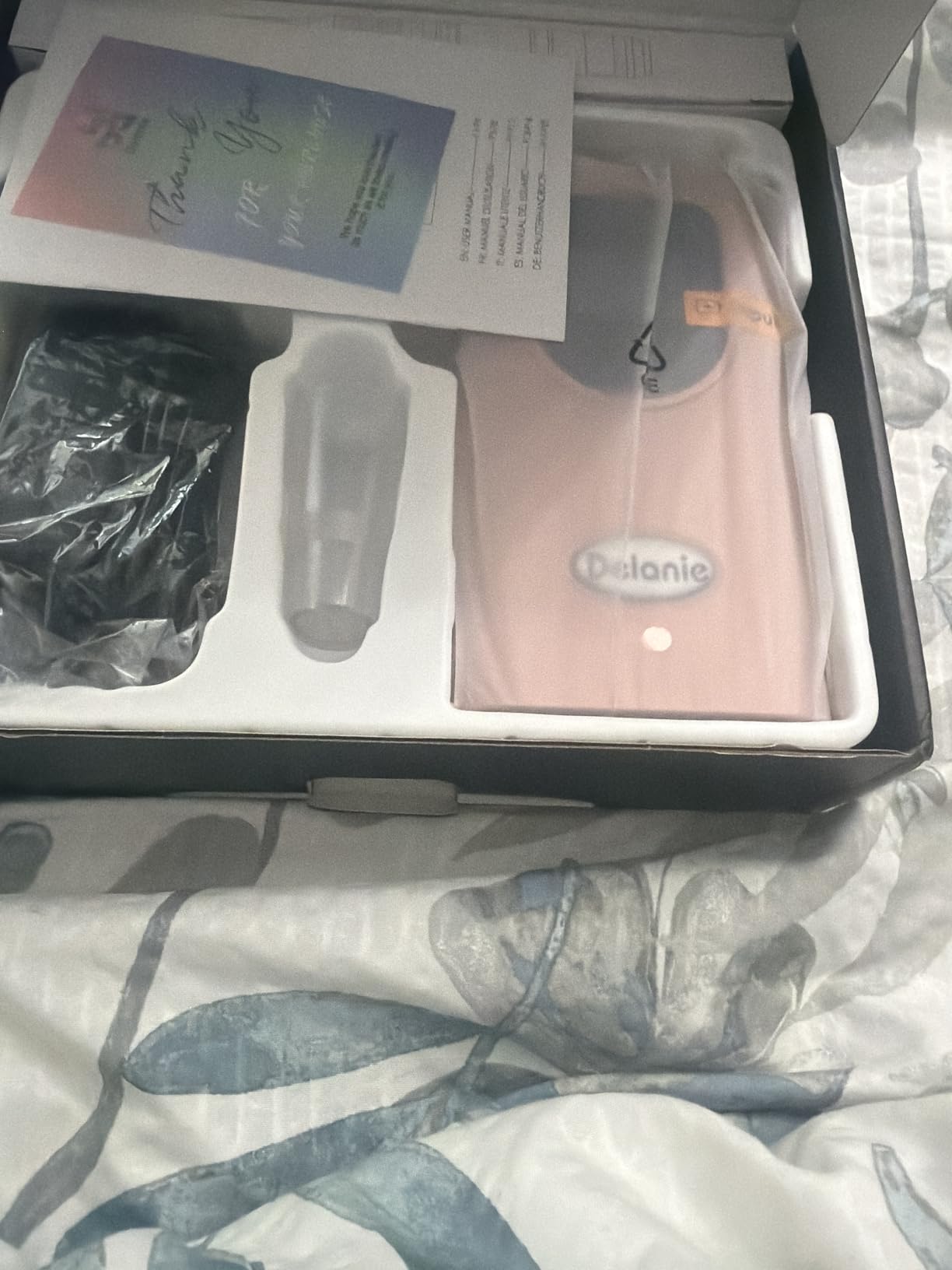 Delanie Electric Nail Drill Professional High Torque 35000 RPM, Rose Gold | Clip-On Cordless Efile for Acrylic Gel Removal, Electric Nail File with Long-Lasting Battery for Home, Salon, Mobile tech use customer photo 2
